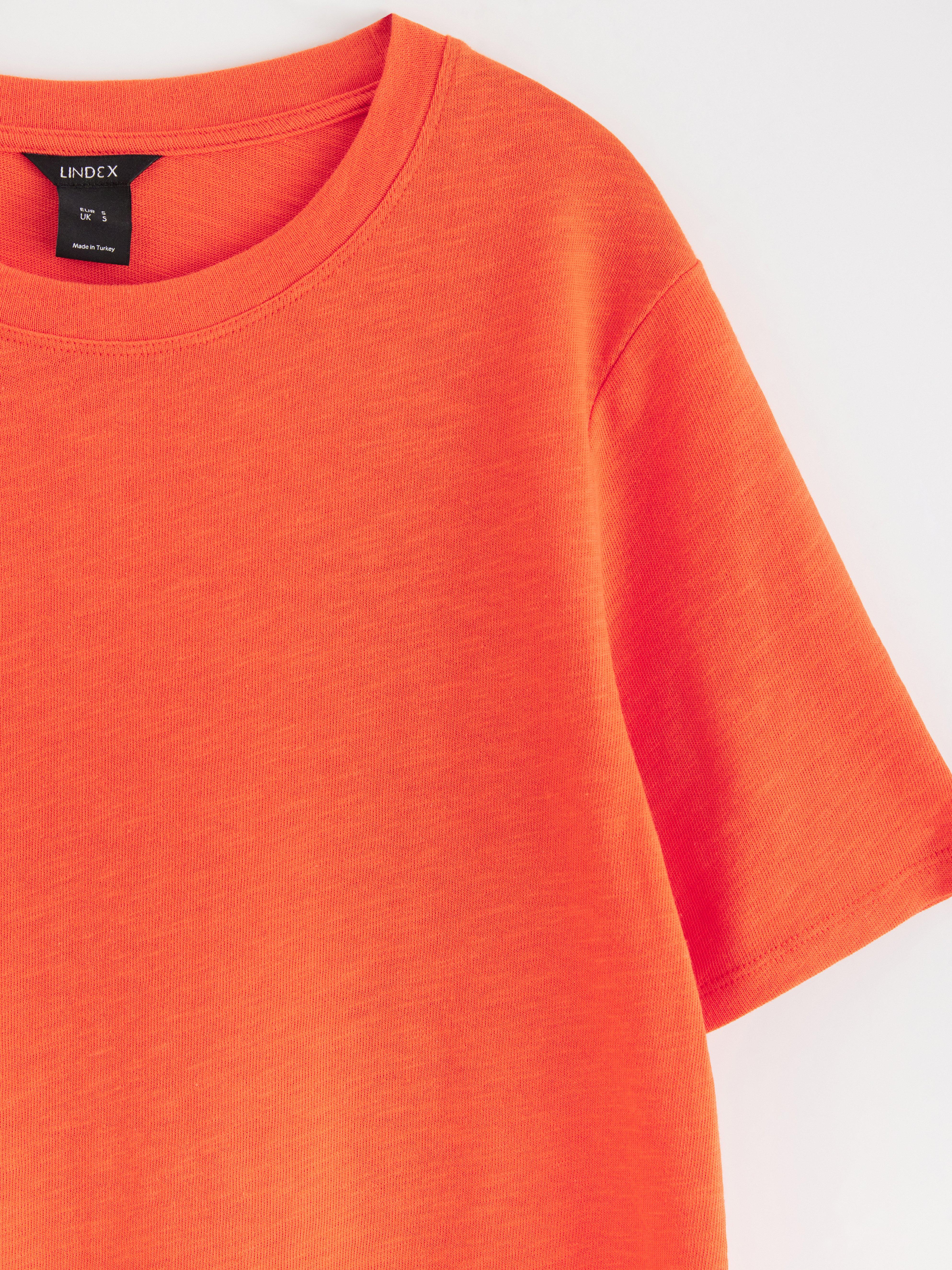 T-shirt-kjole - Dame - Orange