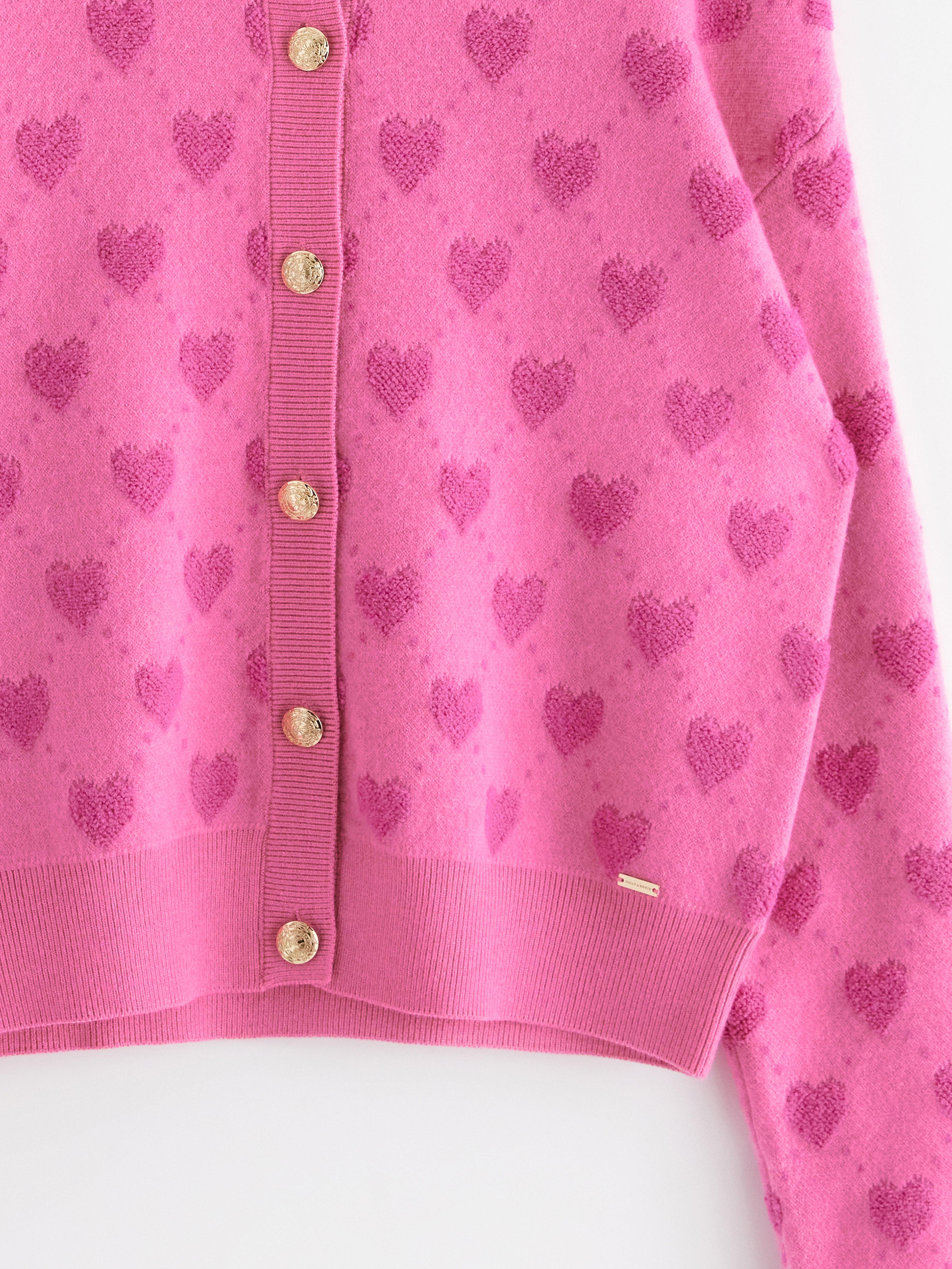 Cardigan - Dam - Rosa