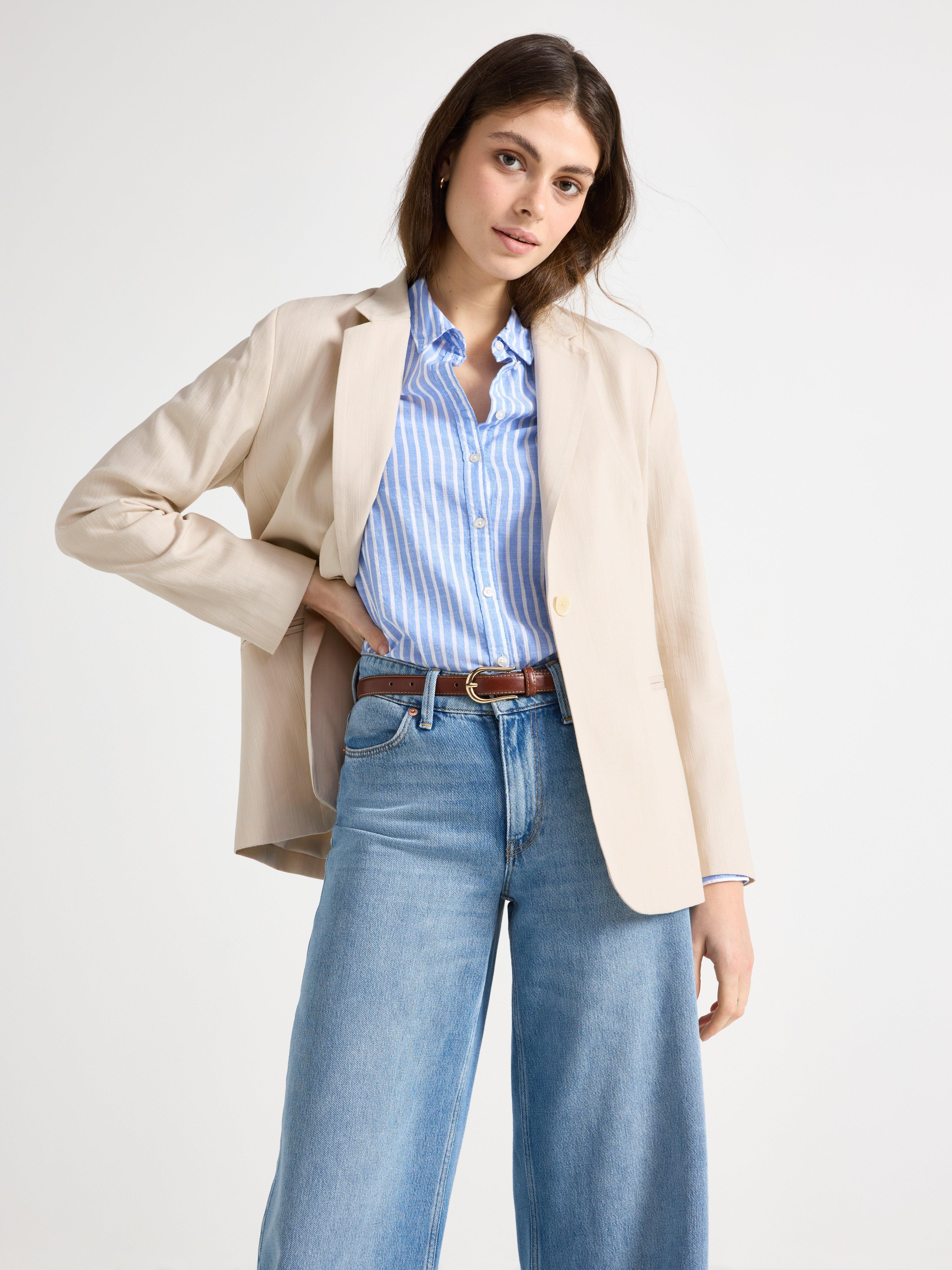 Blazer - Dame - Beige