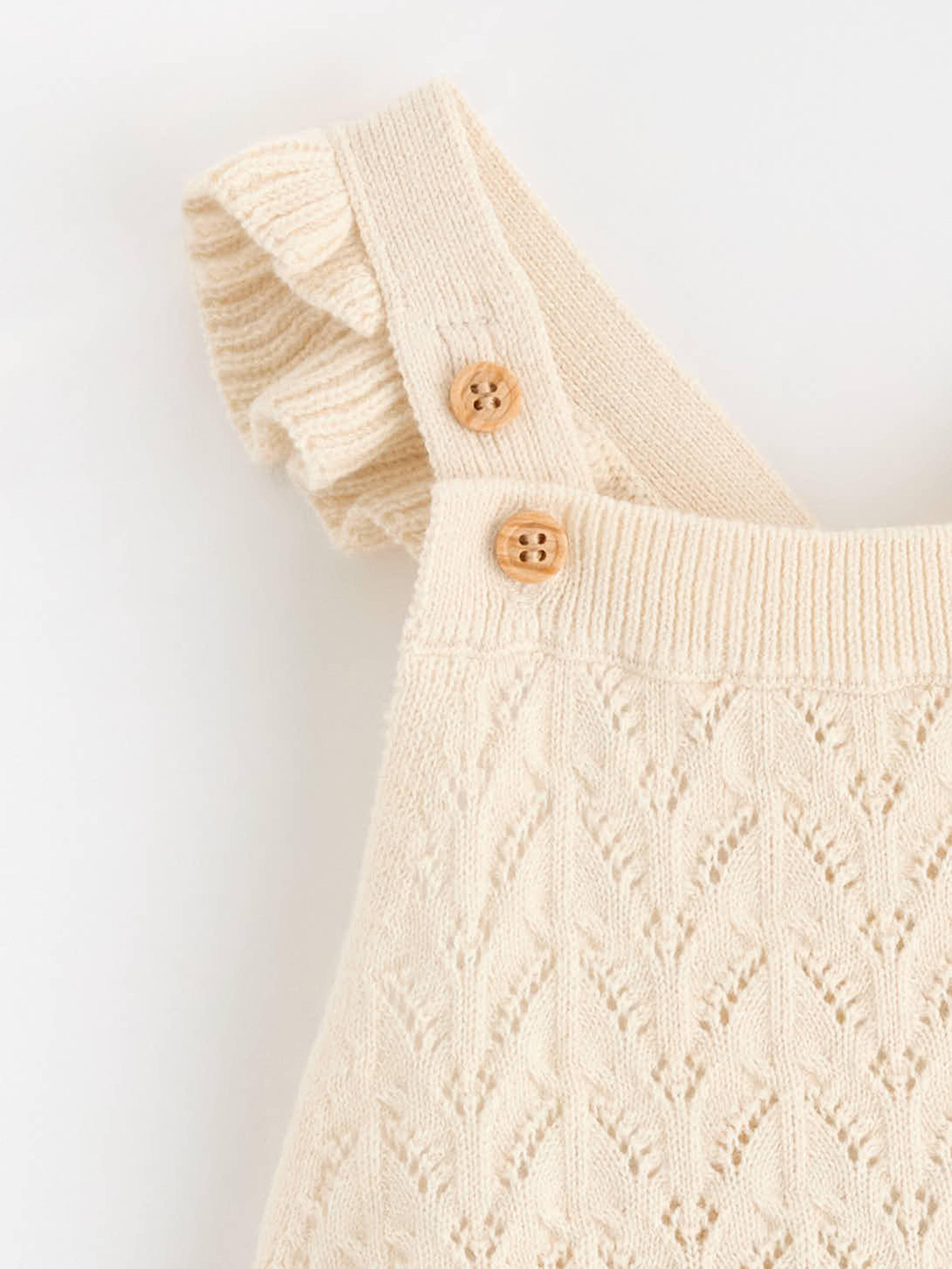 Bib Trousers - Kids Wear - Beige
