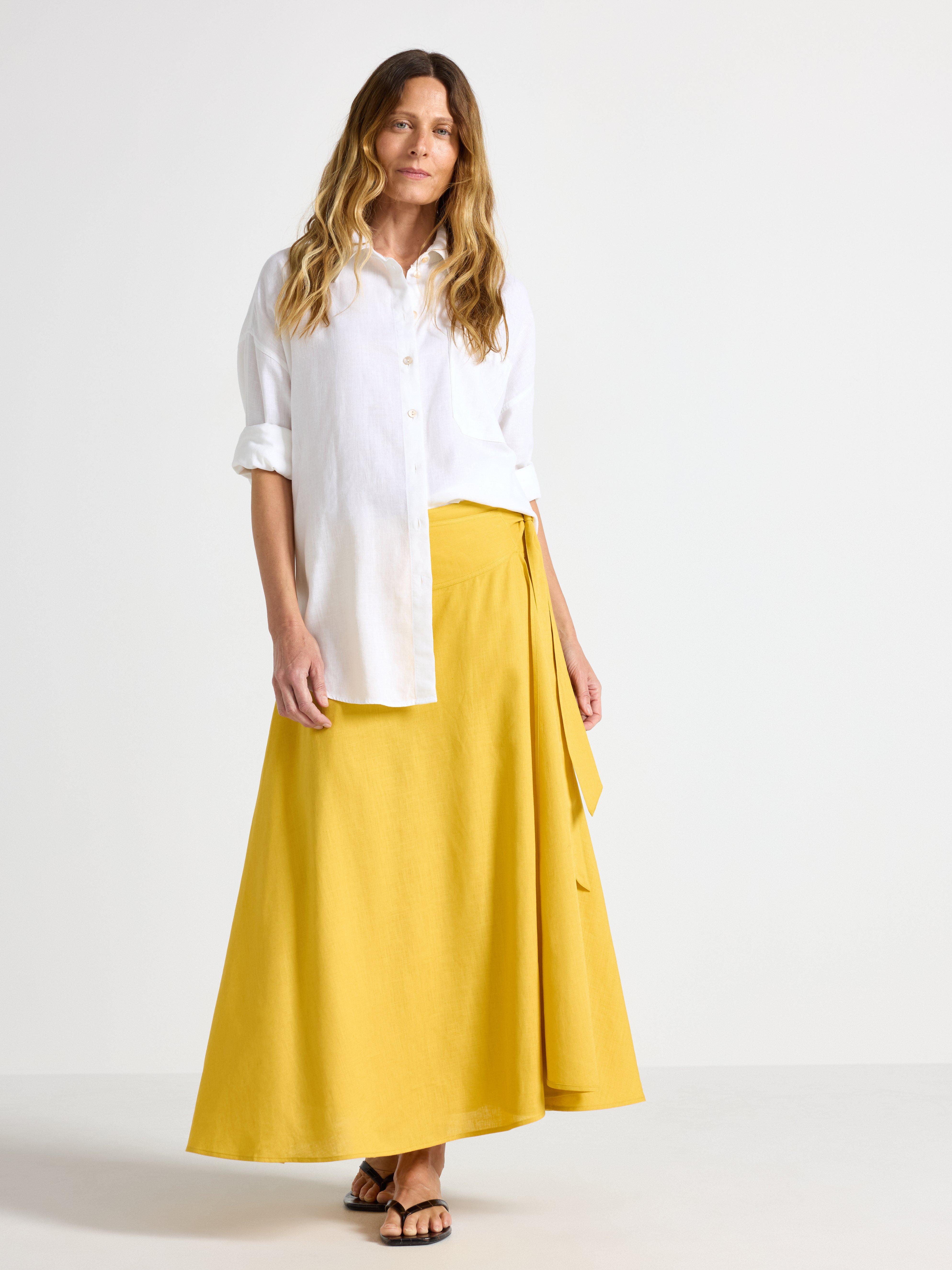 Wrap Skirt - Womens Wear - Yellow