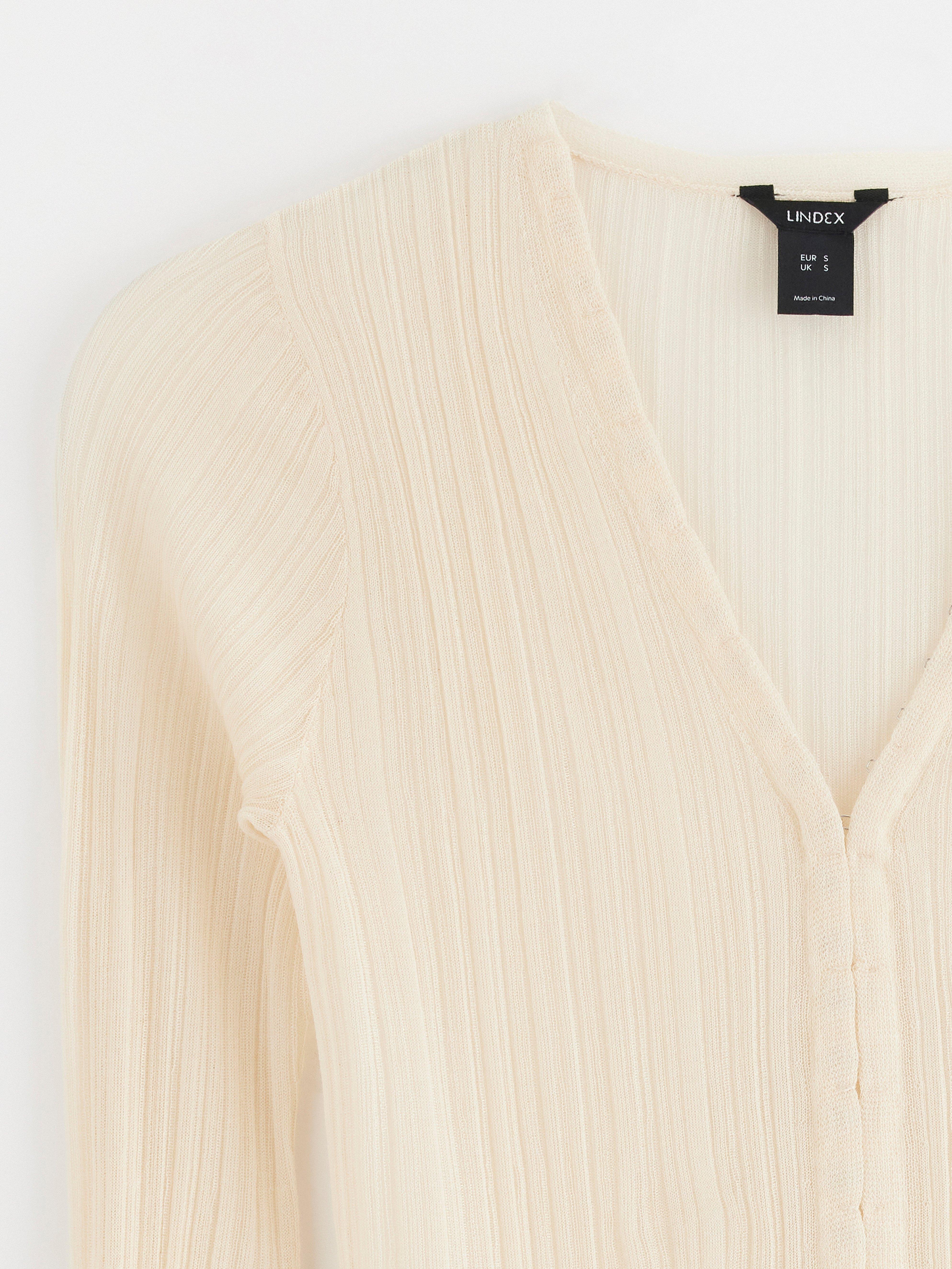 Neuletakki - Naiset - Beige