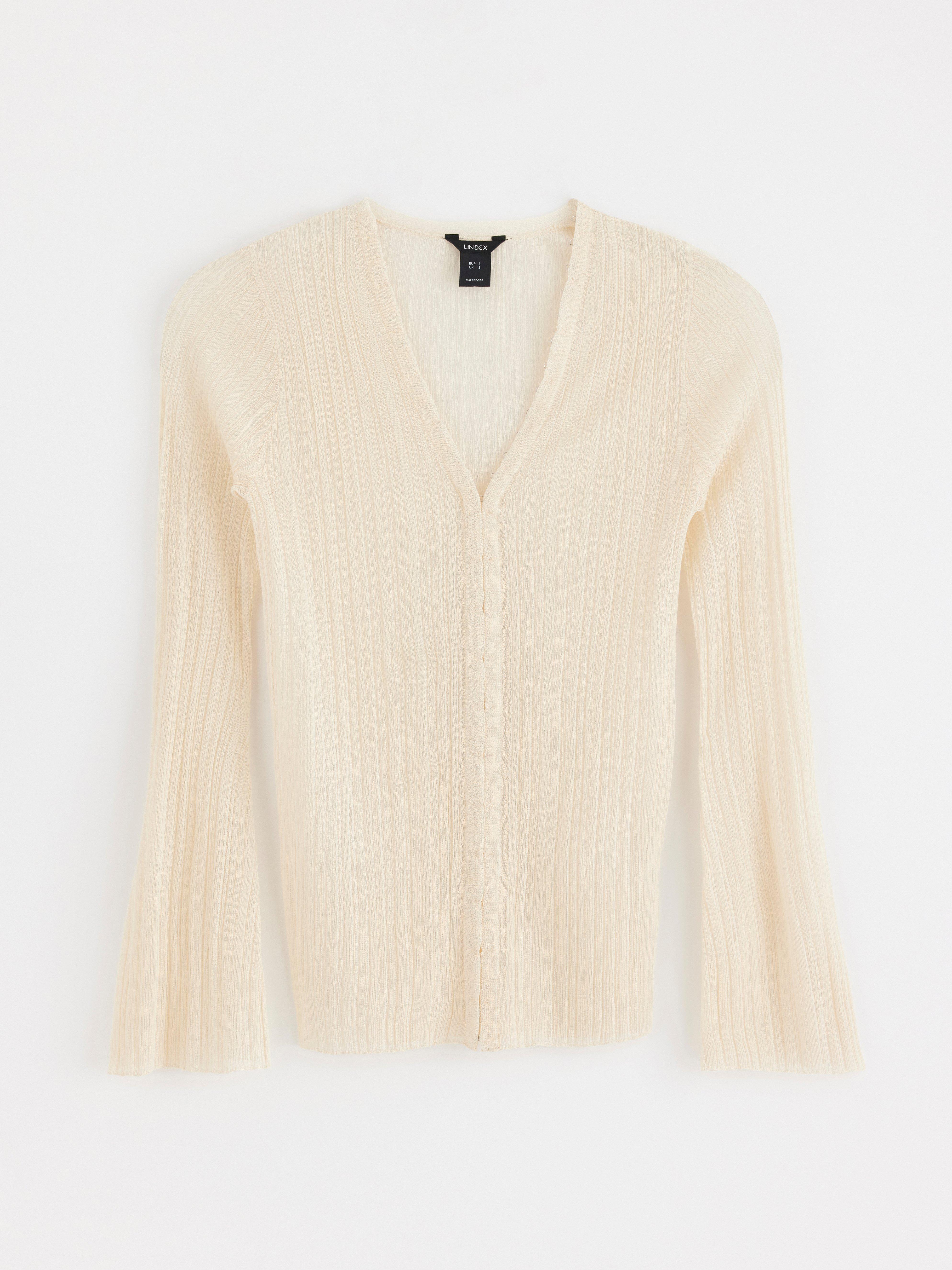 Neuletakki - Naiset - Beige