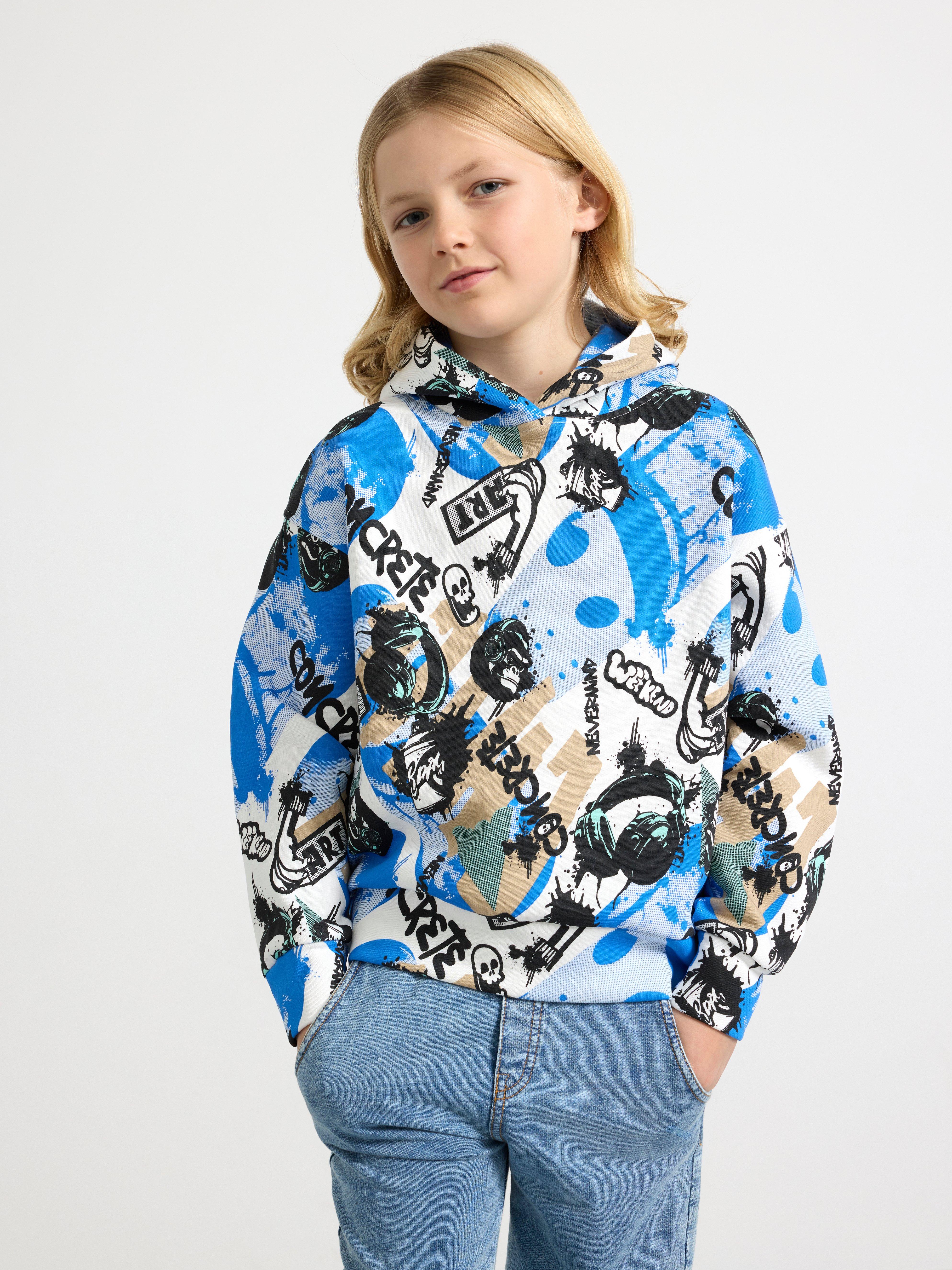 Patterned hoodie clearance