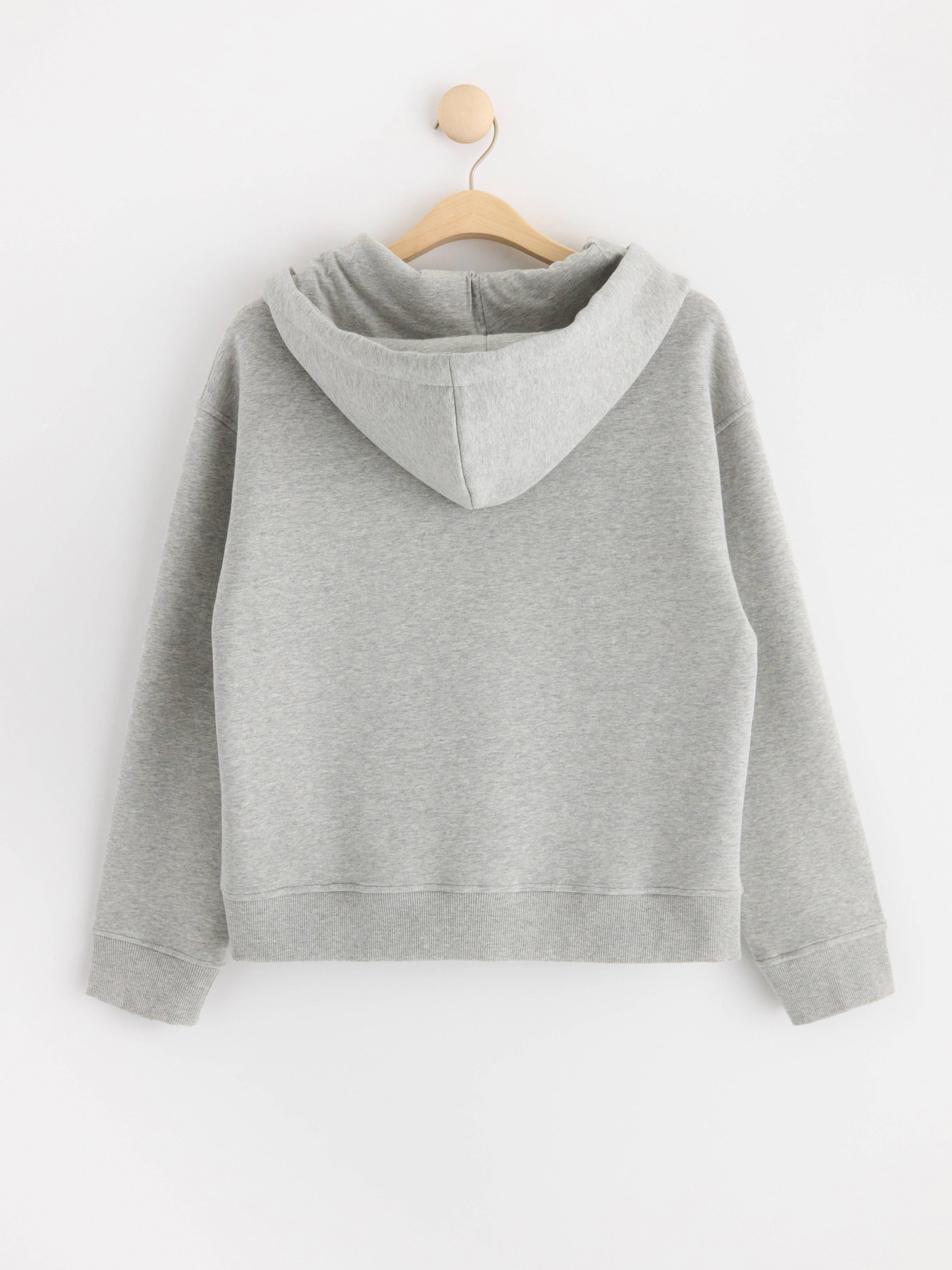 Hooded Sweatshirt - Womens Wear - Grey