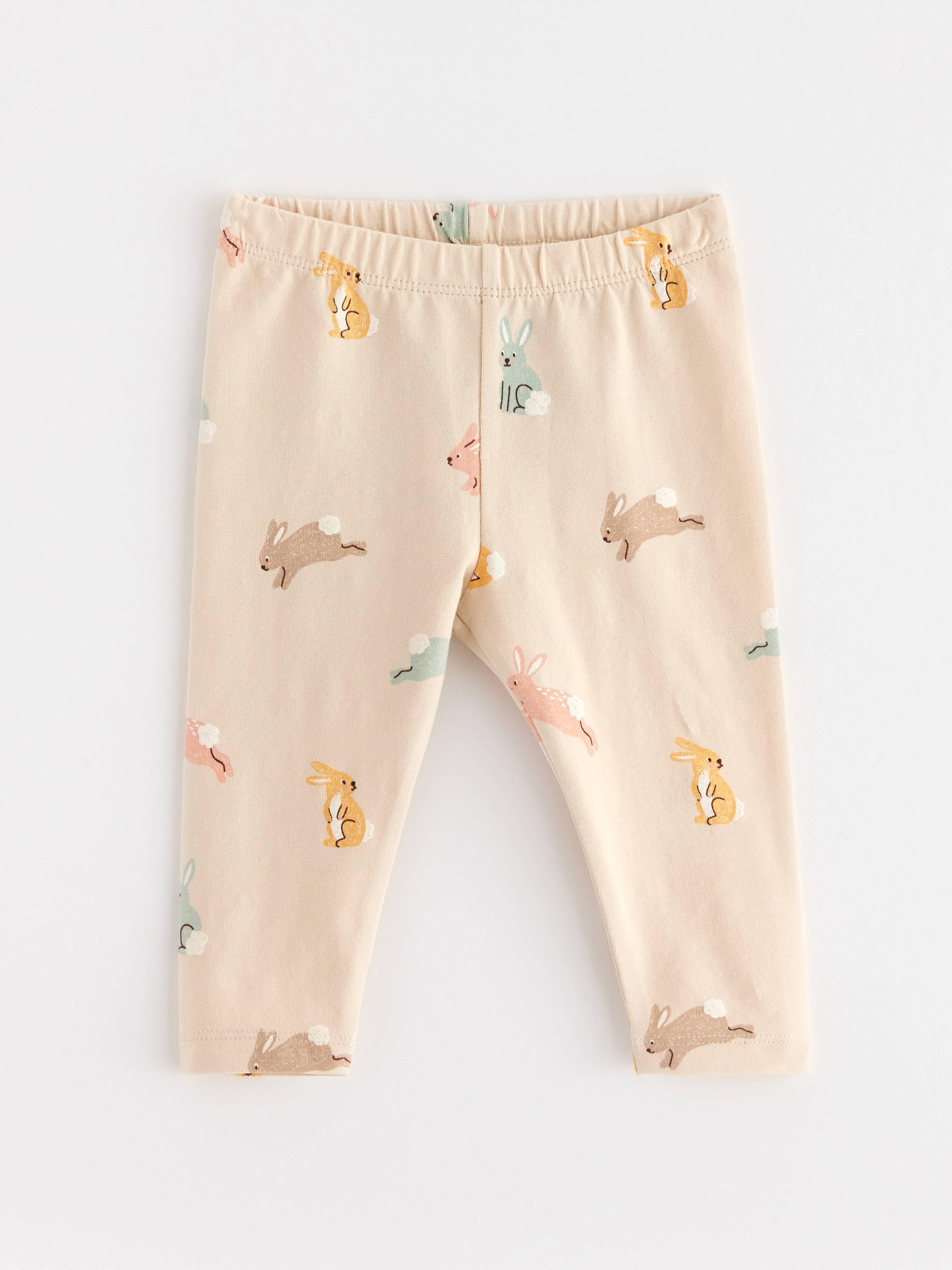 Leggings - Barn - Beige