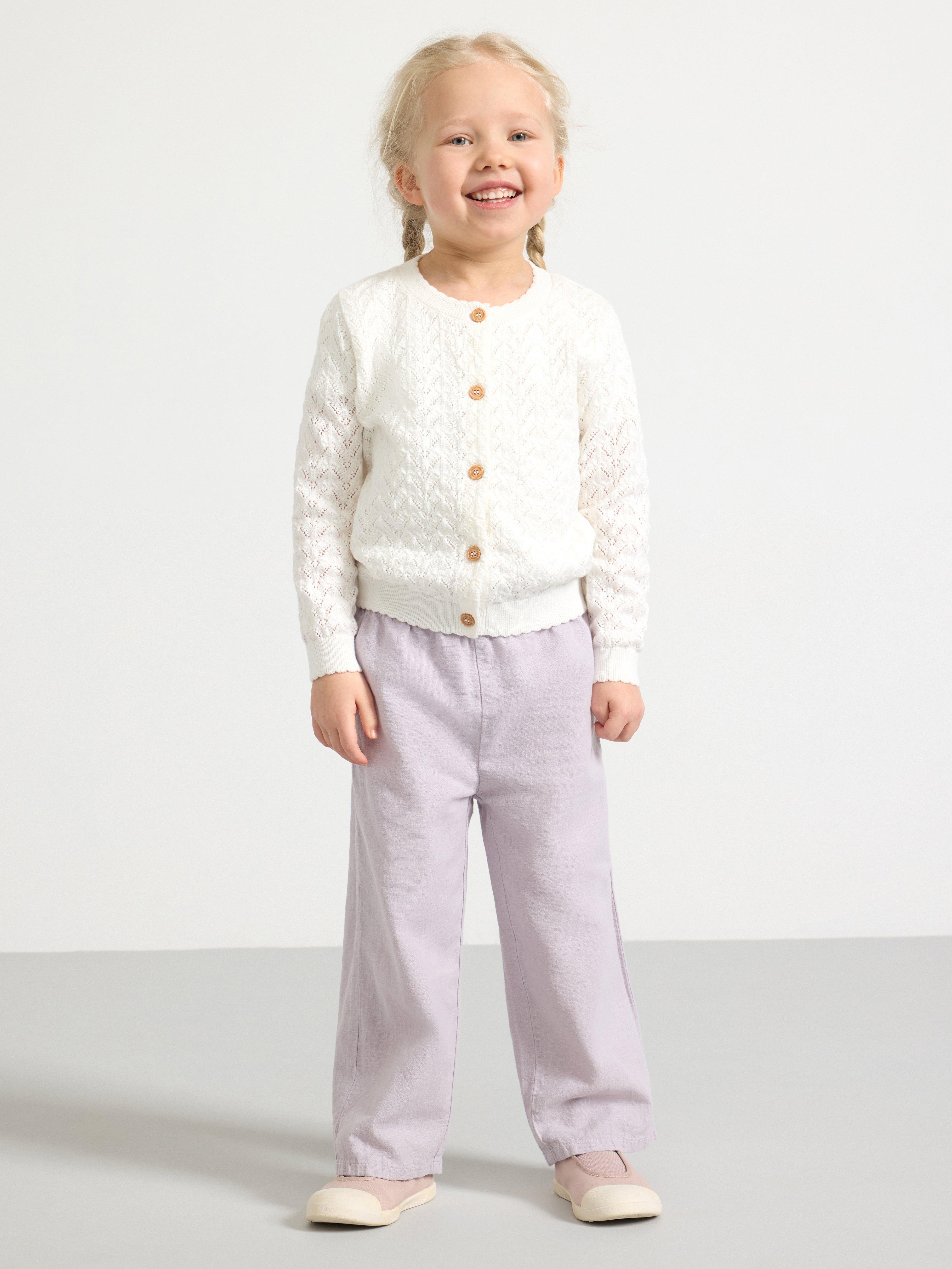 Mönsterstickad Cardigan