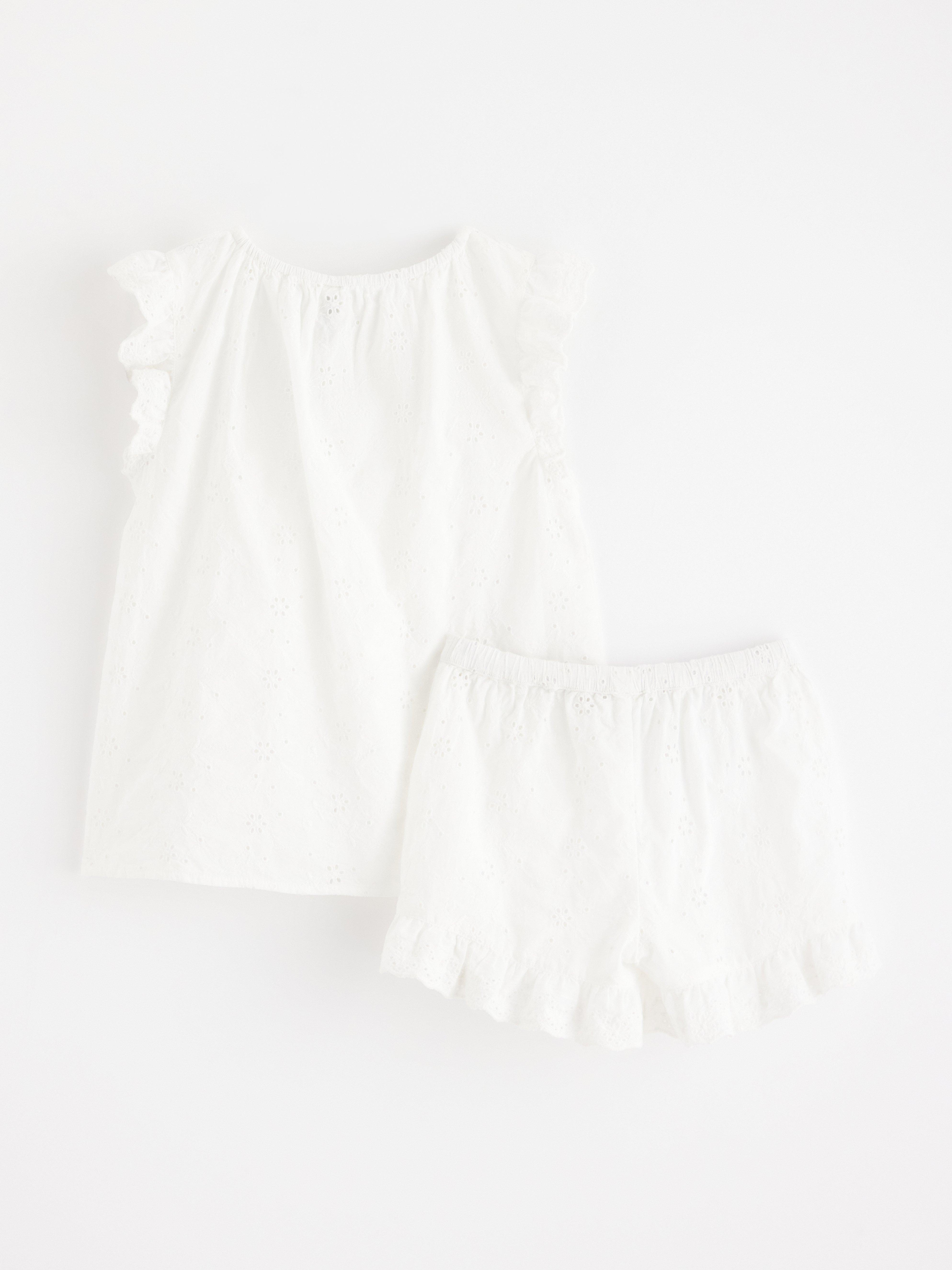 Pyjama - Lapset - Valkoinen