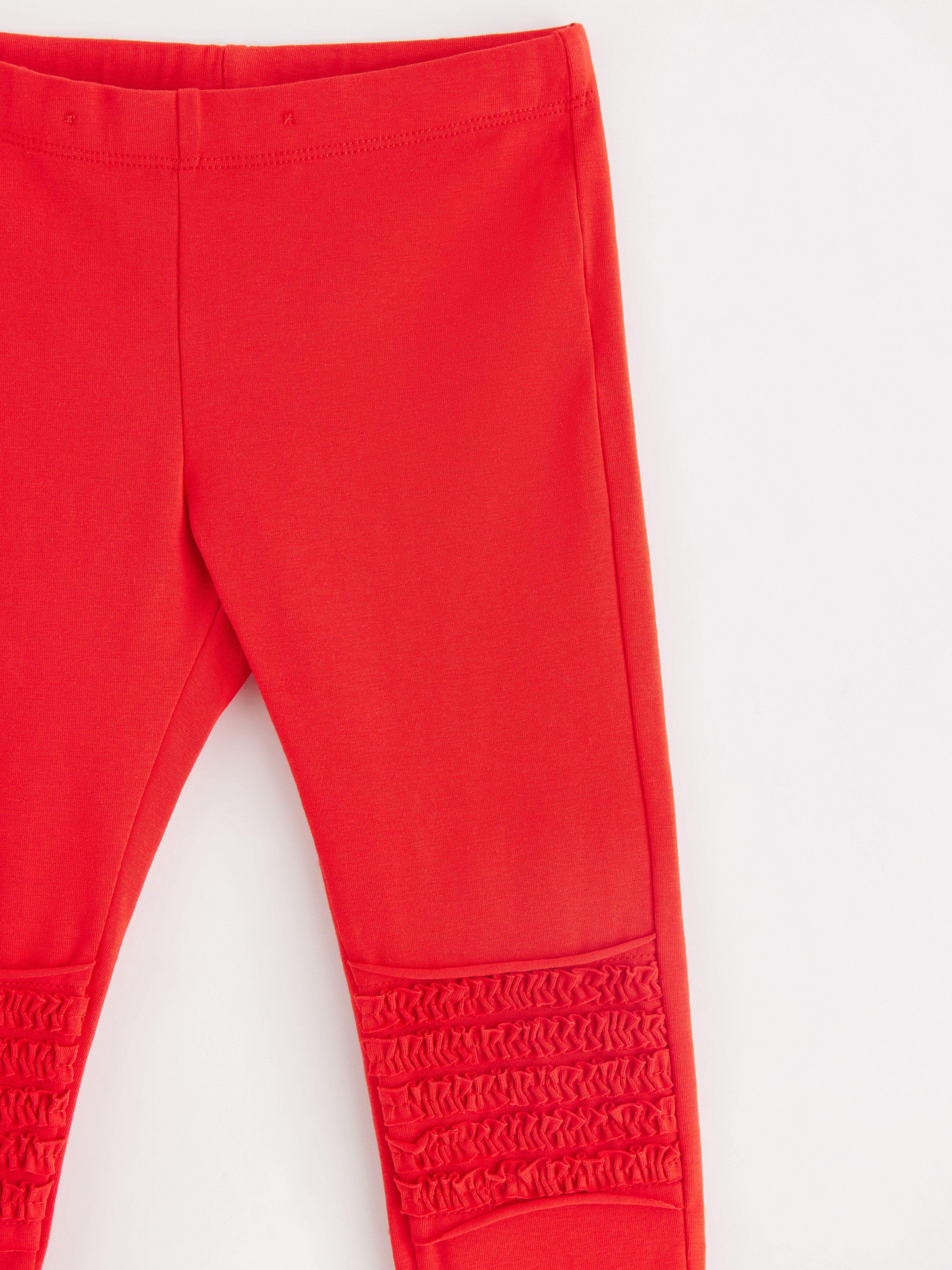 Leggings - Barn - Röd