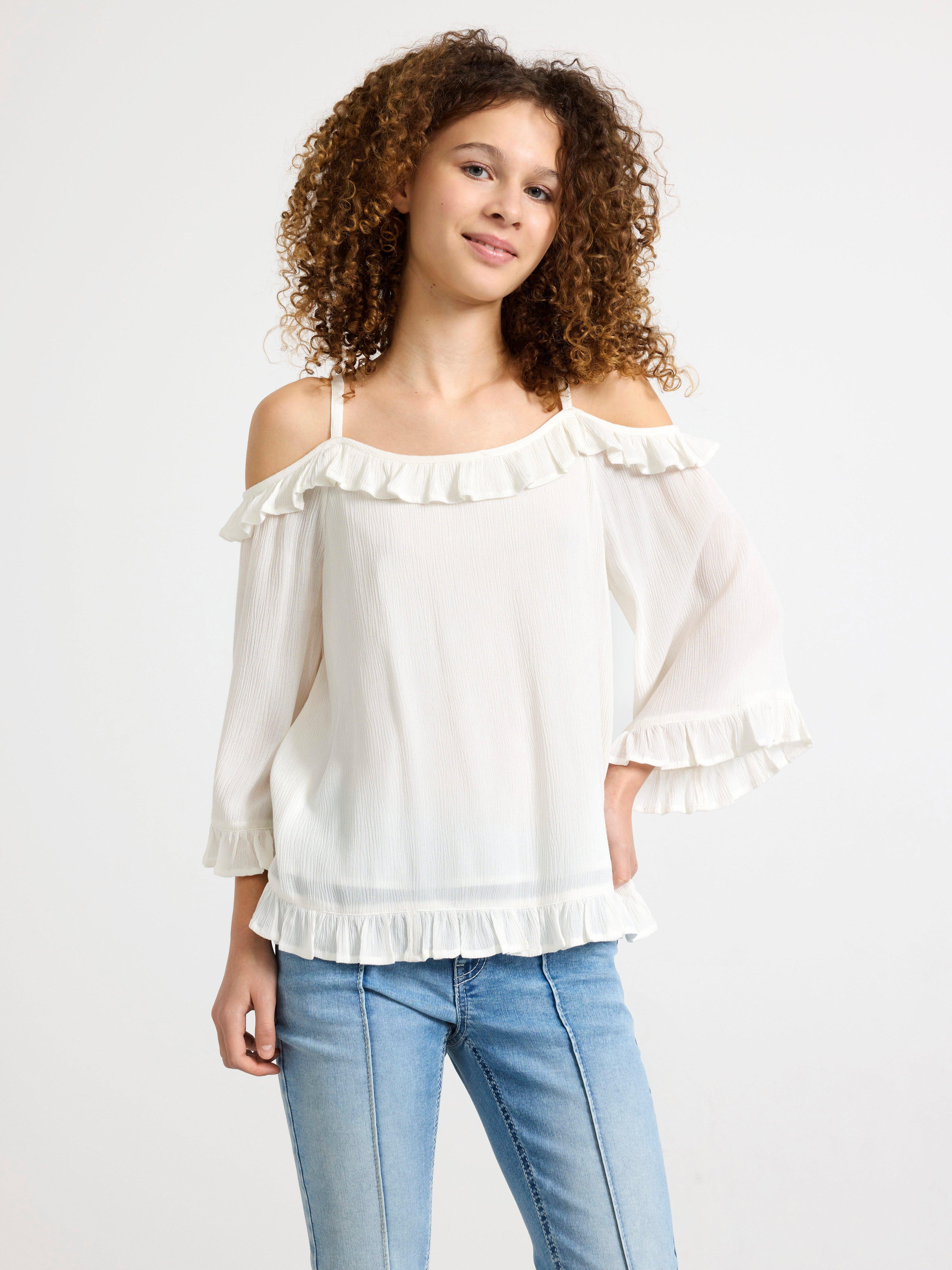 Off shoulder blus