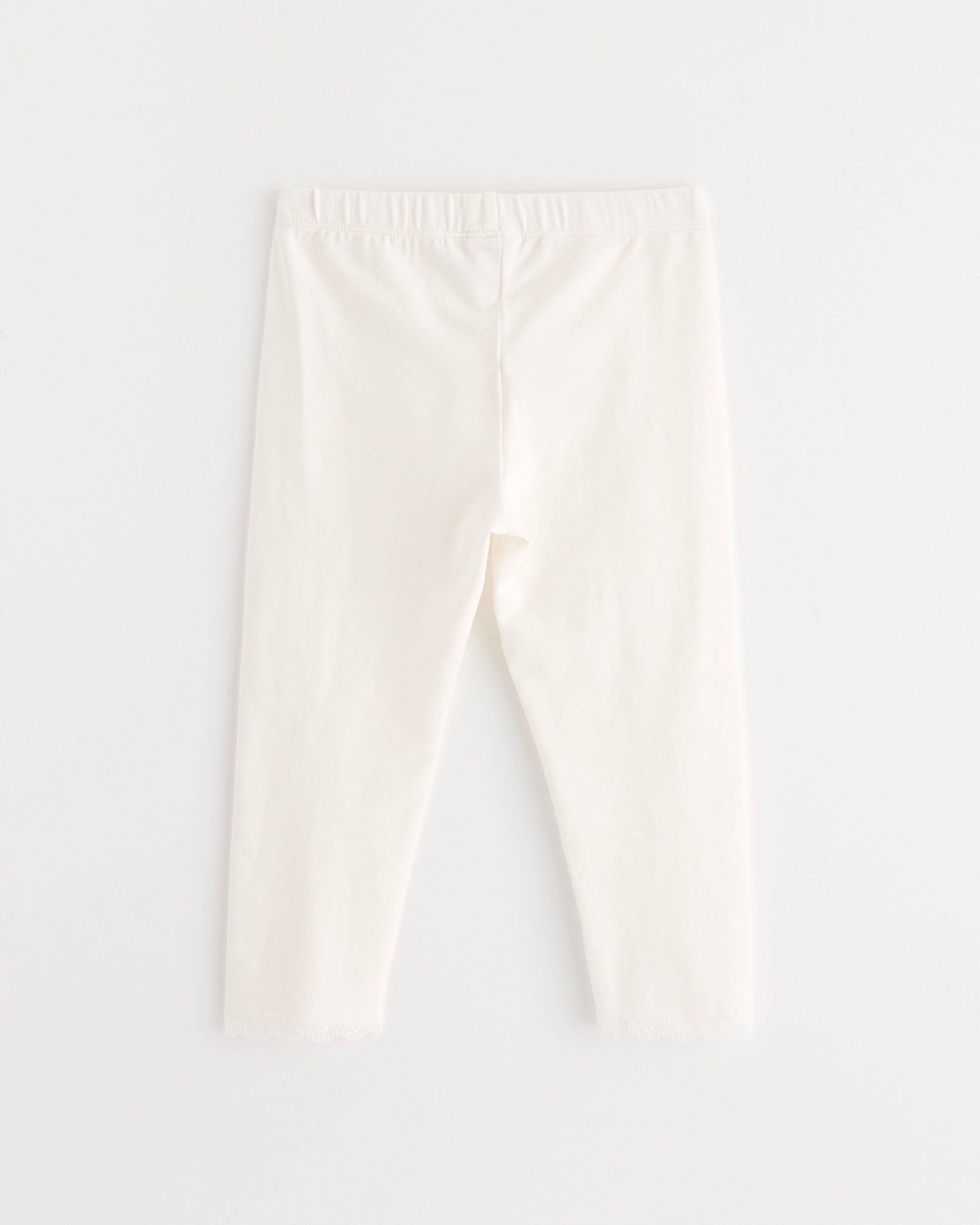 Capri Leggings - Kids Wear - White