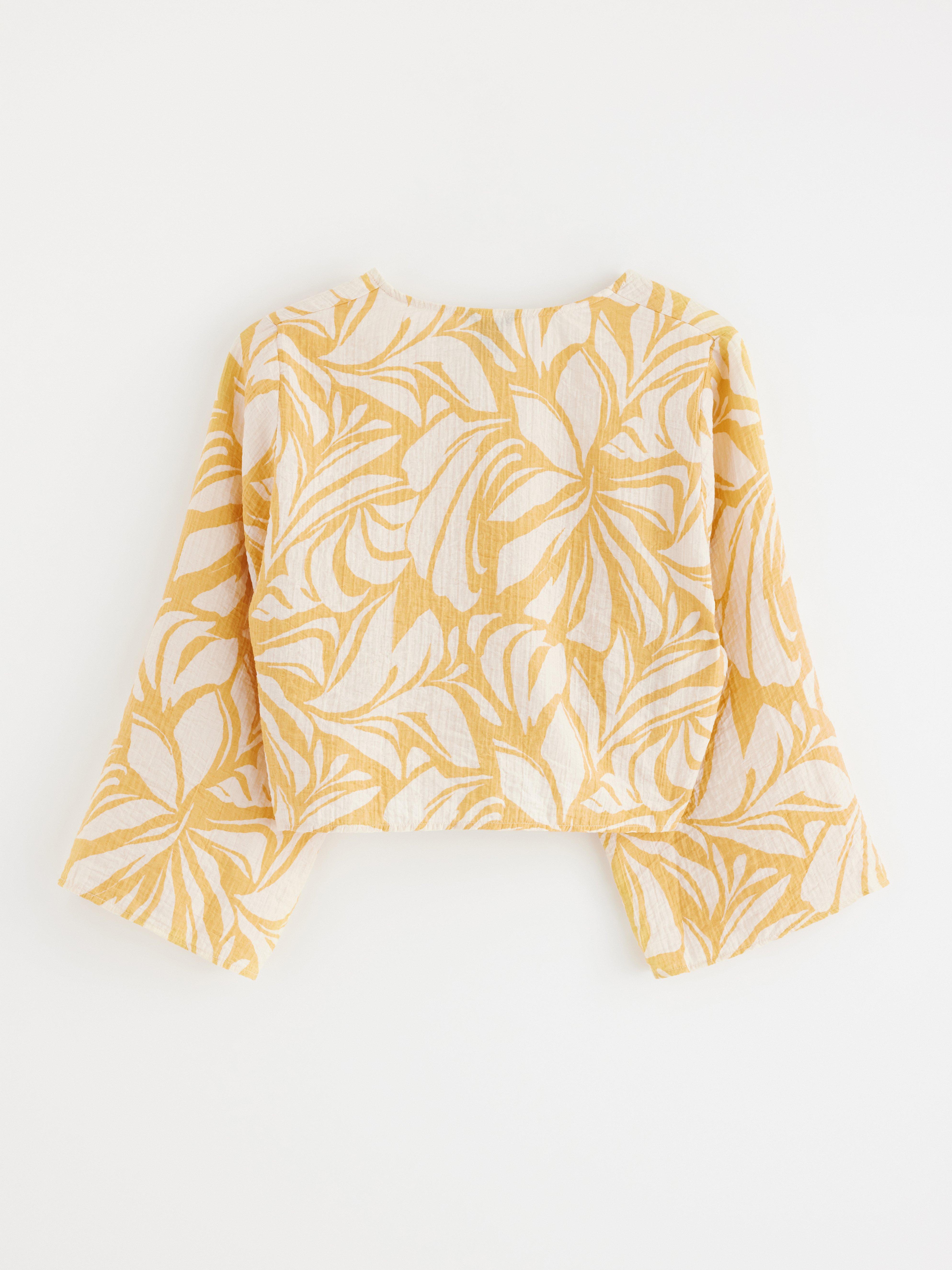 Wrap Blouse - Womens Wear - Yellow