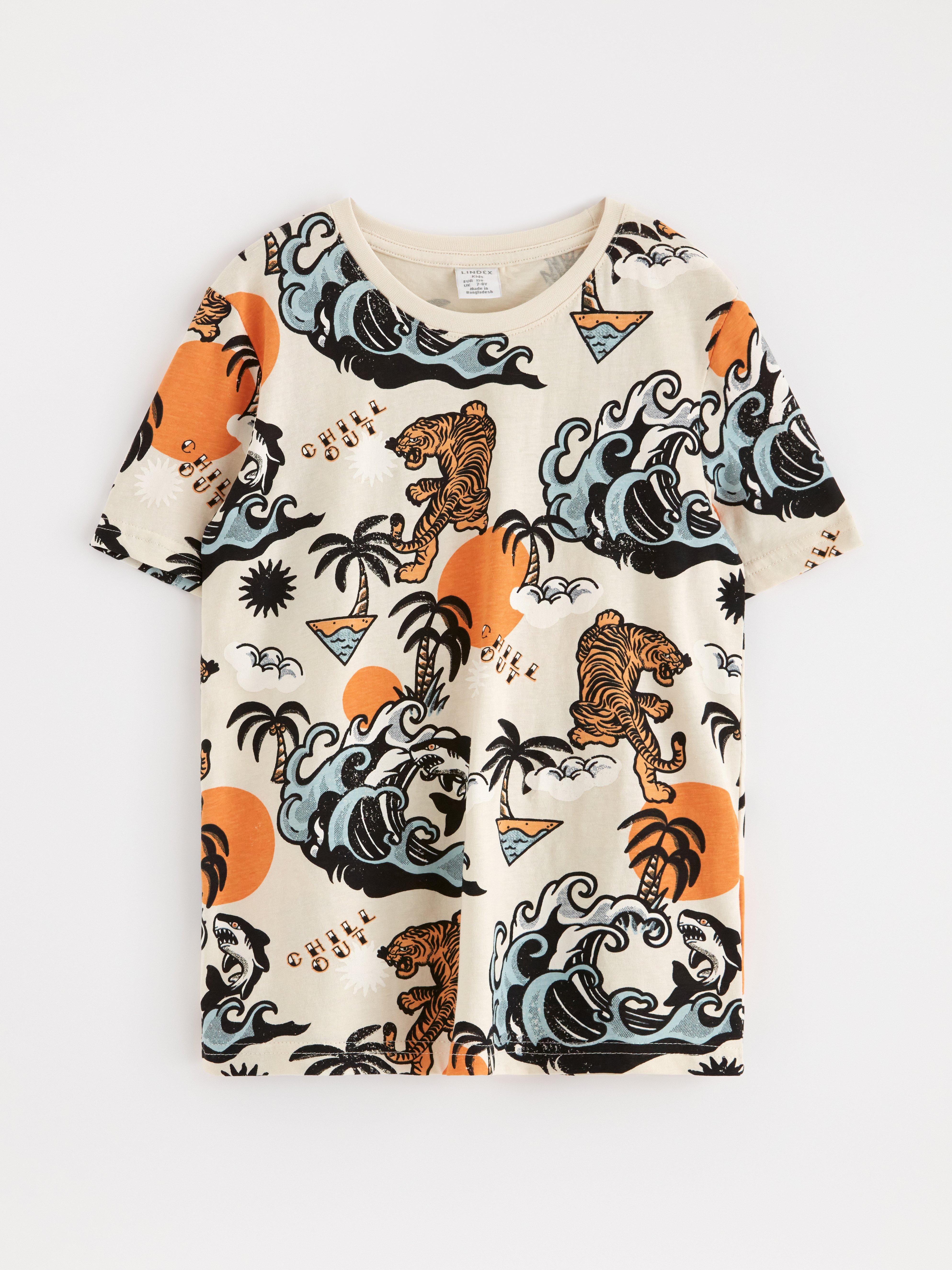 T-shirt - Barn - Beige