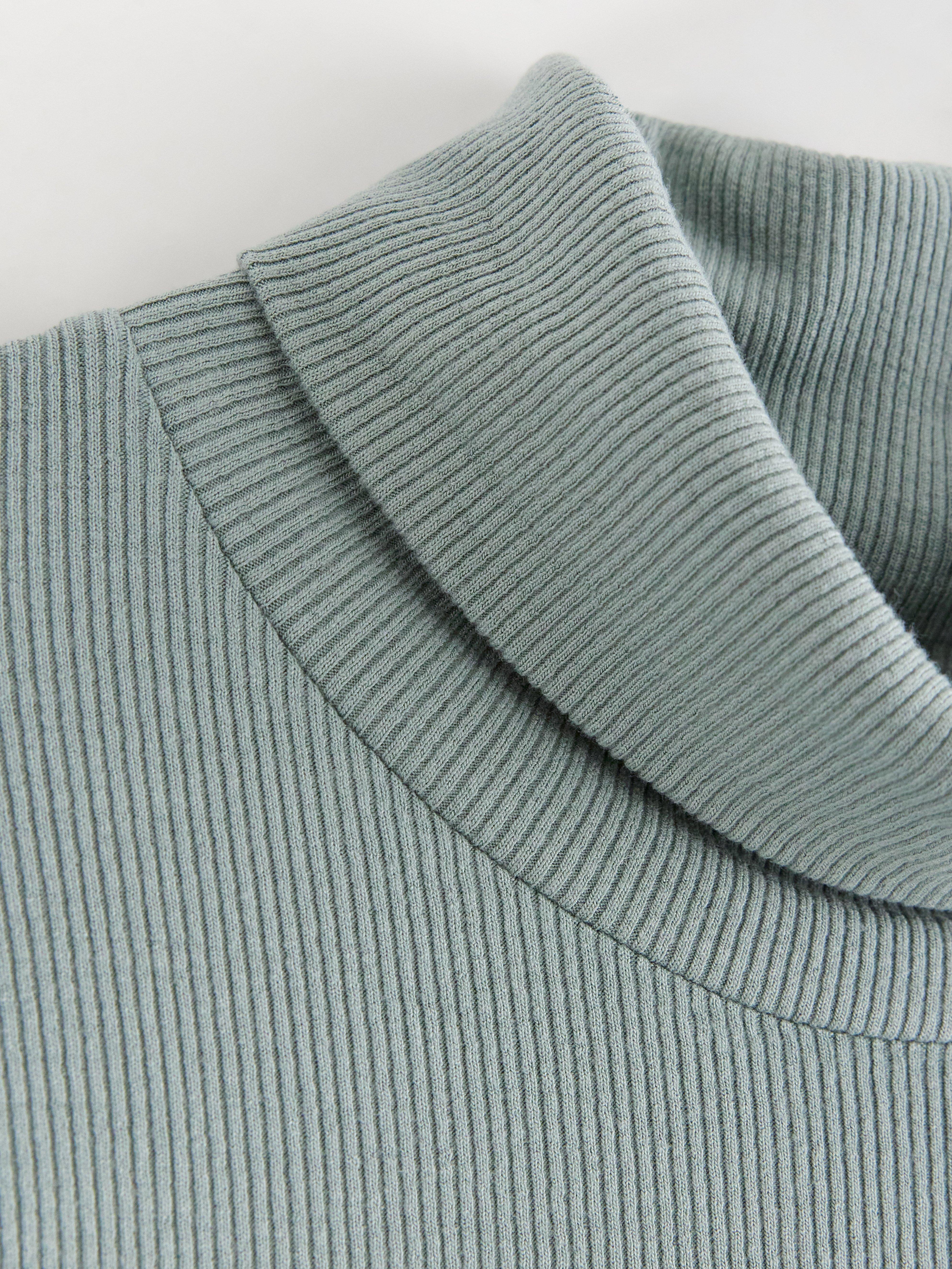 Roller Neck Top - Womens Wear - Turquoise