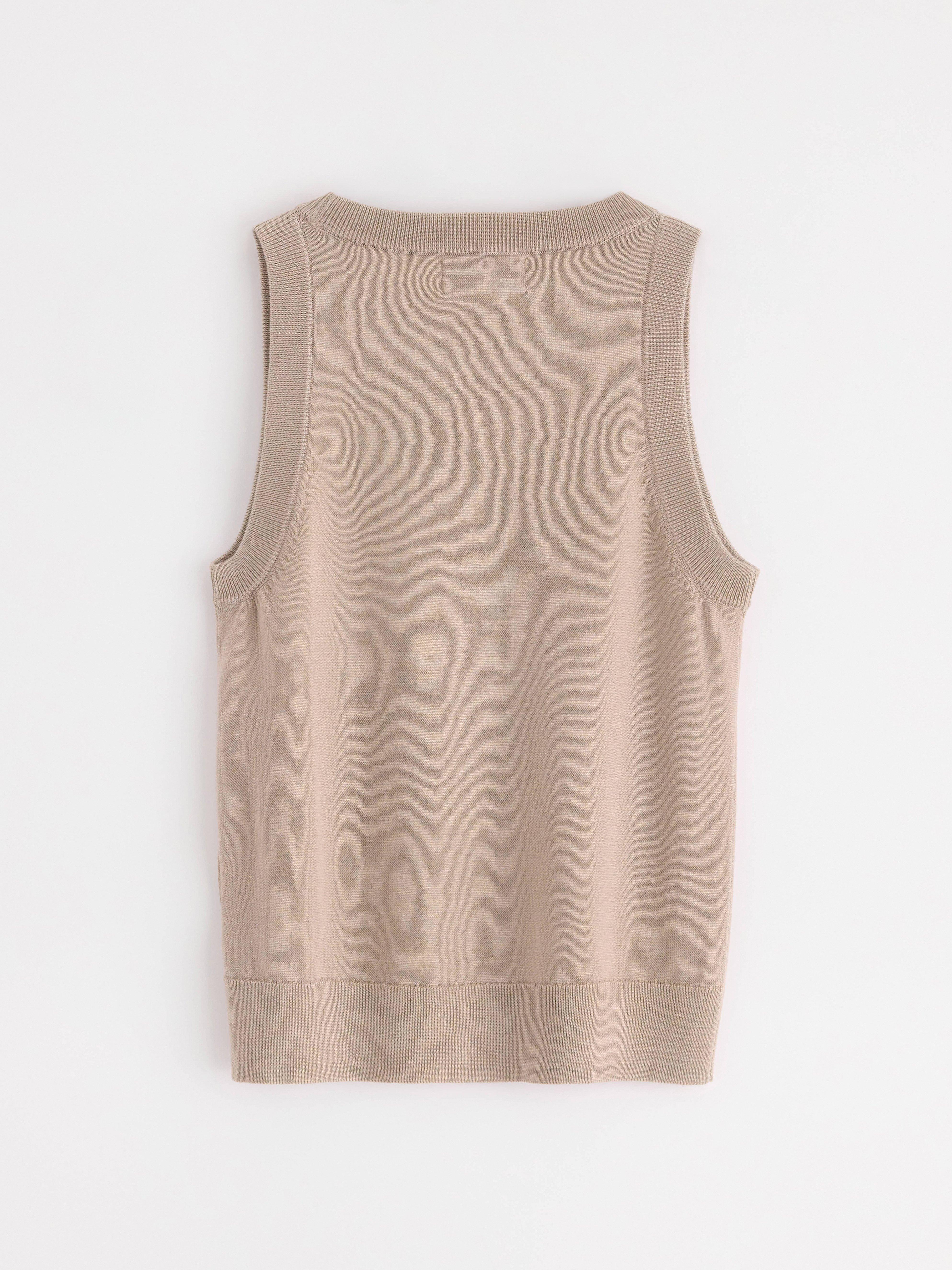 Tank Top - Womens Wear - Beige