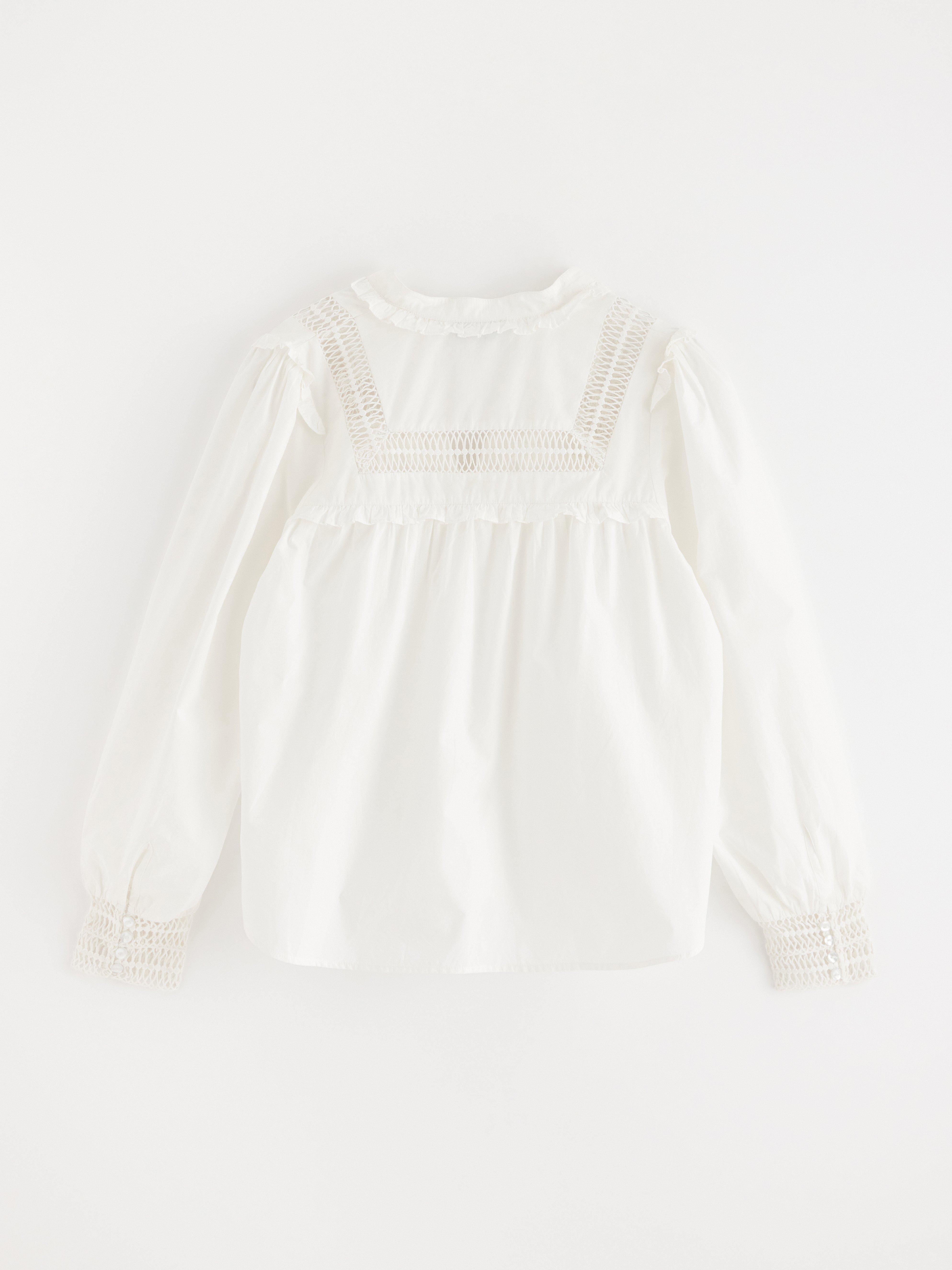 Bluse - Dame - Hvit