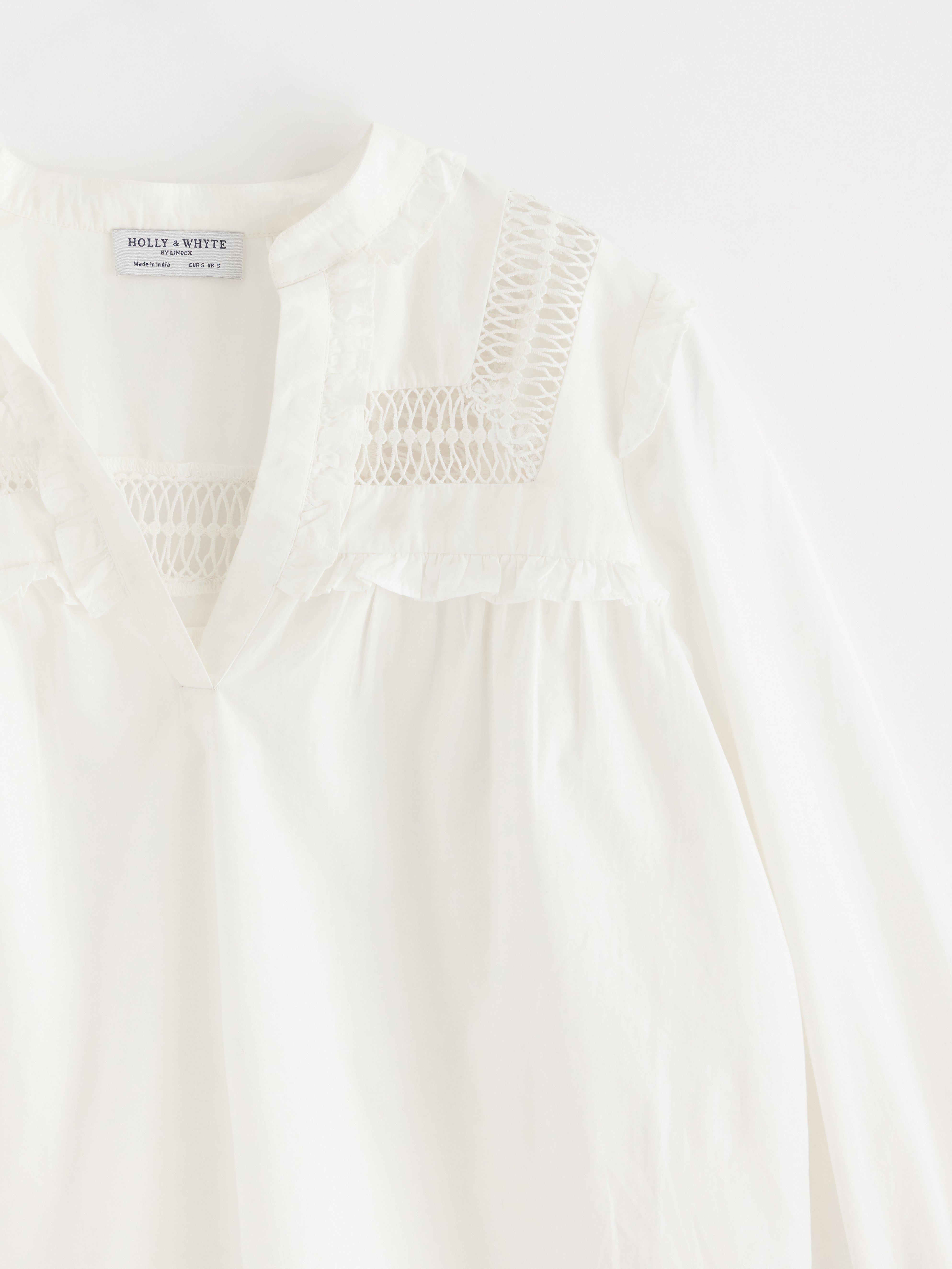 Bluse - Dame - Hvit