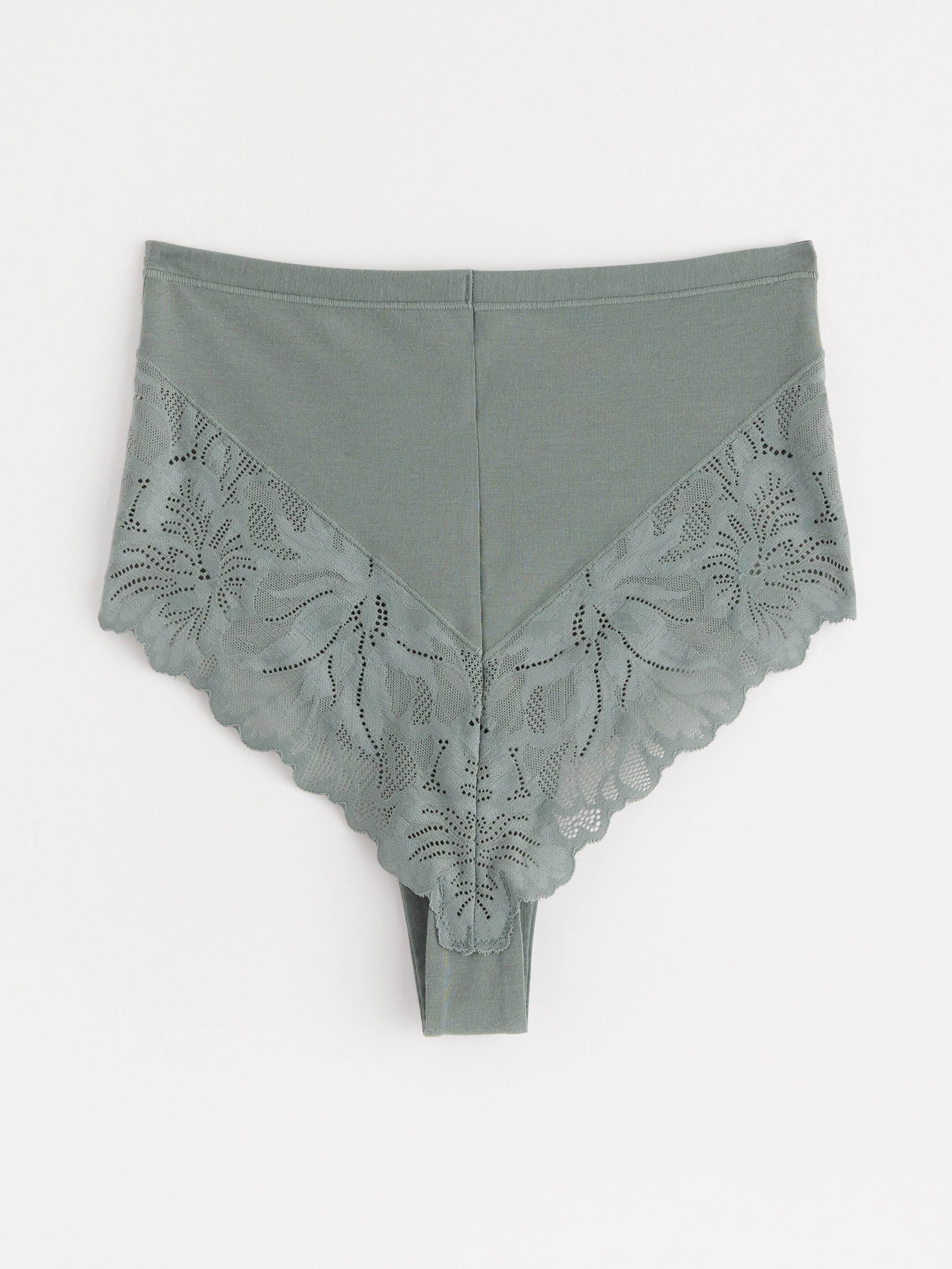Brazilian High - Lingerie - Green