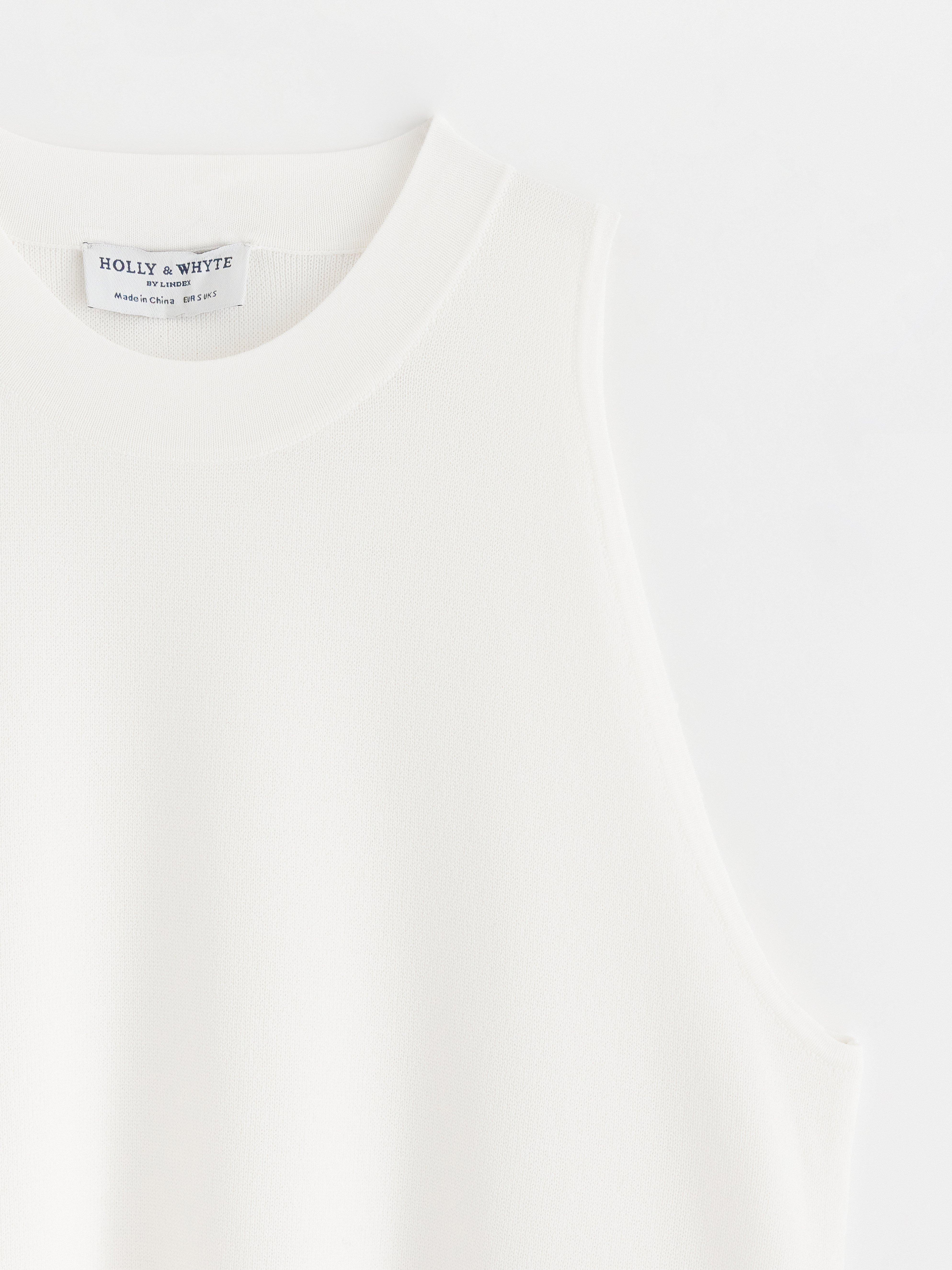 Roller Neck Top - Womens Wear - White