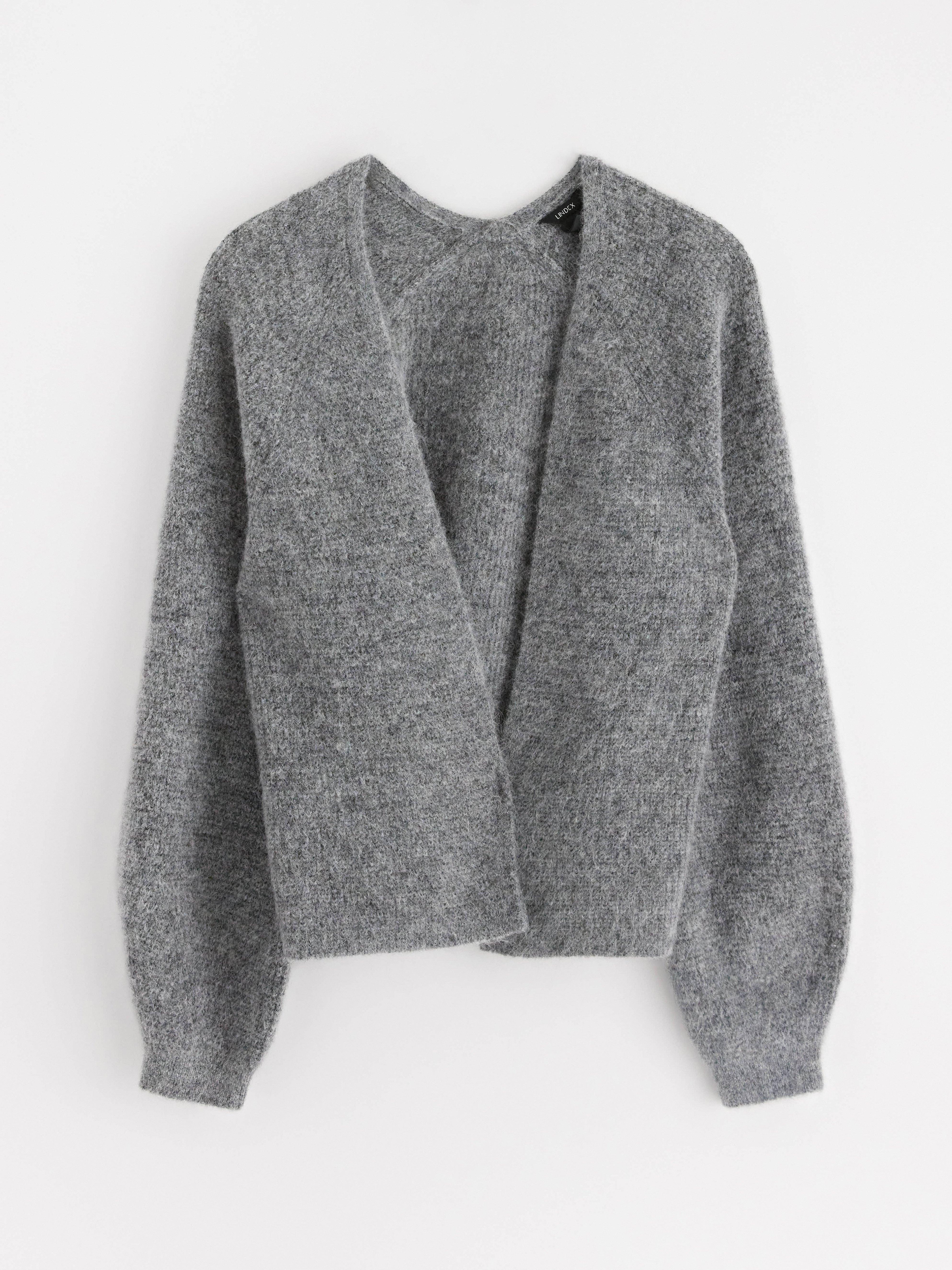 Cardigan - Dame - Grå