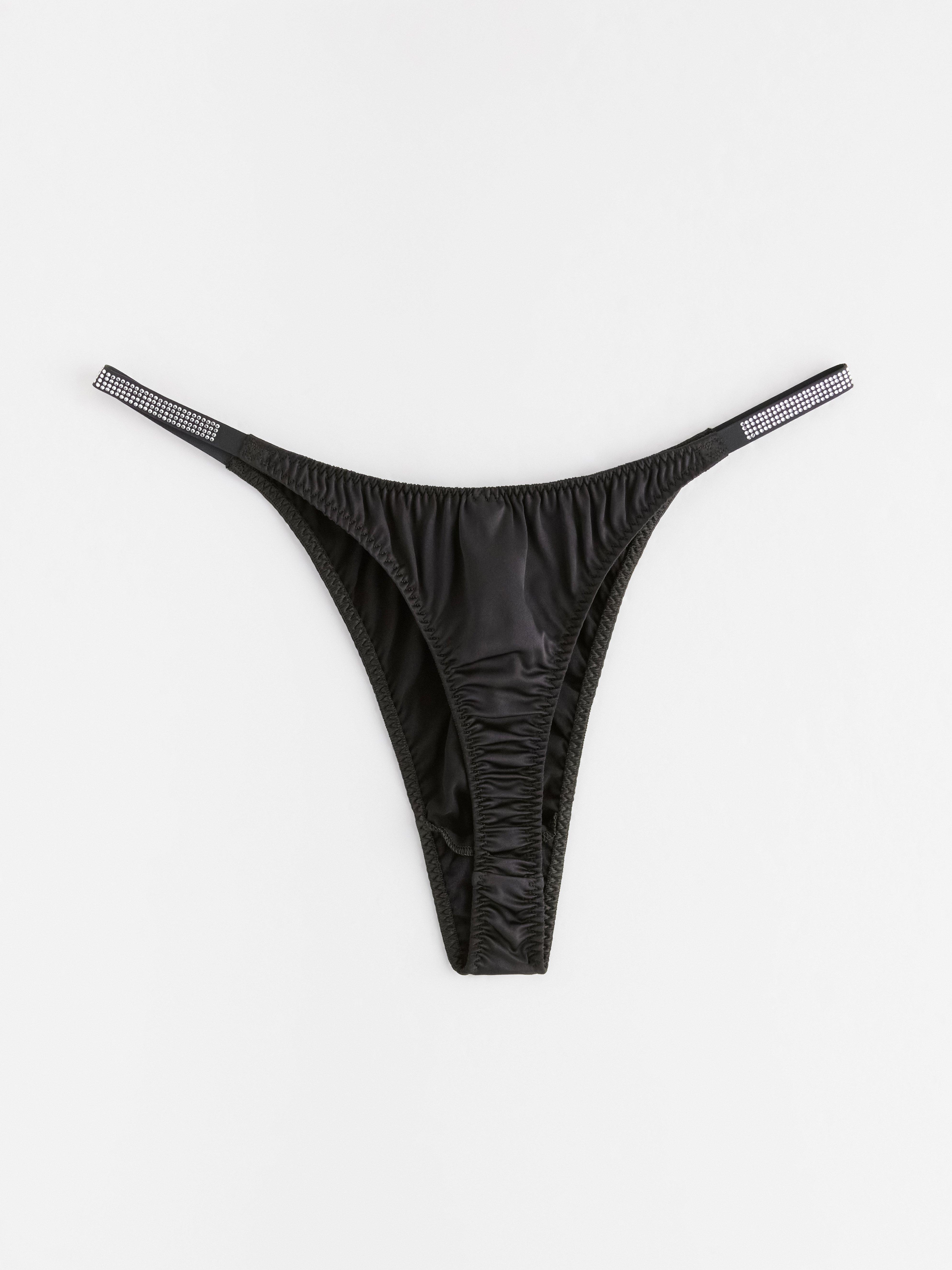 Thong Low - Lingerie - Black