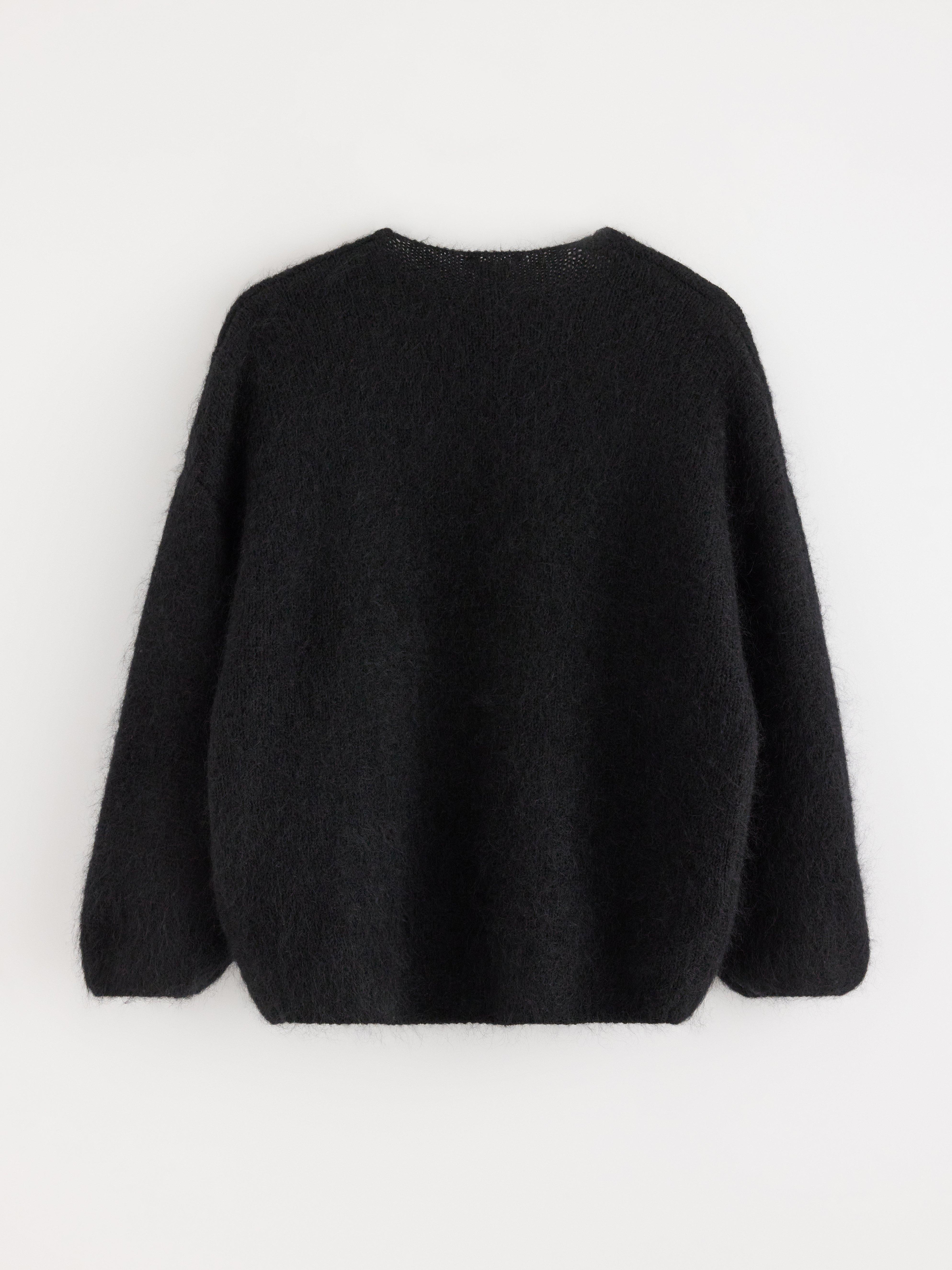 Cardigan - Dame - Svart