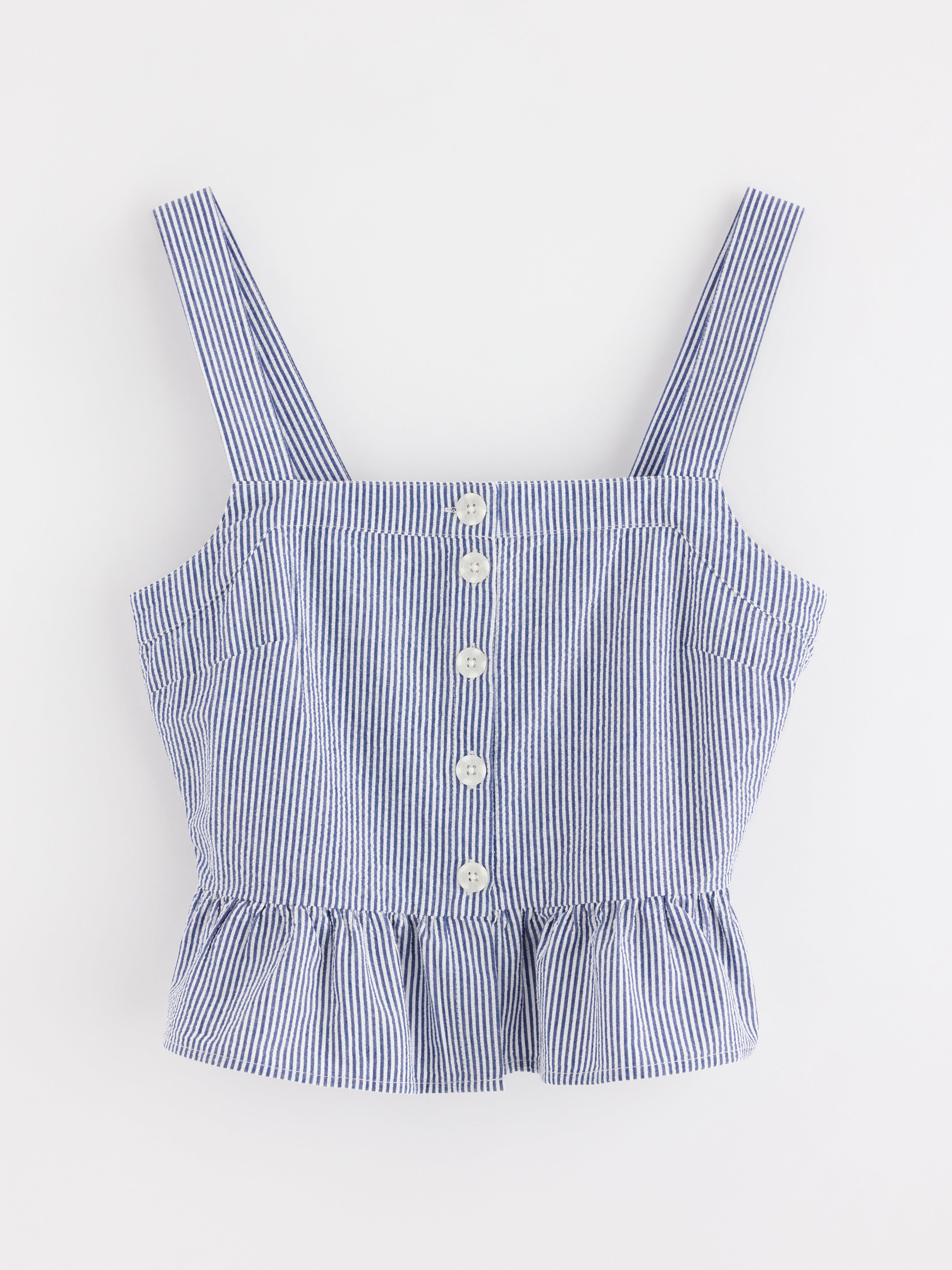 Singlet - Dame - Blå