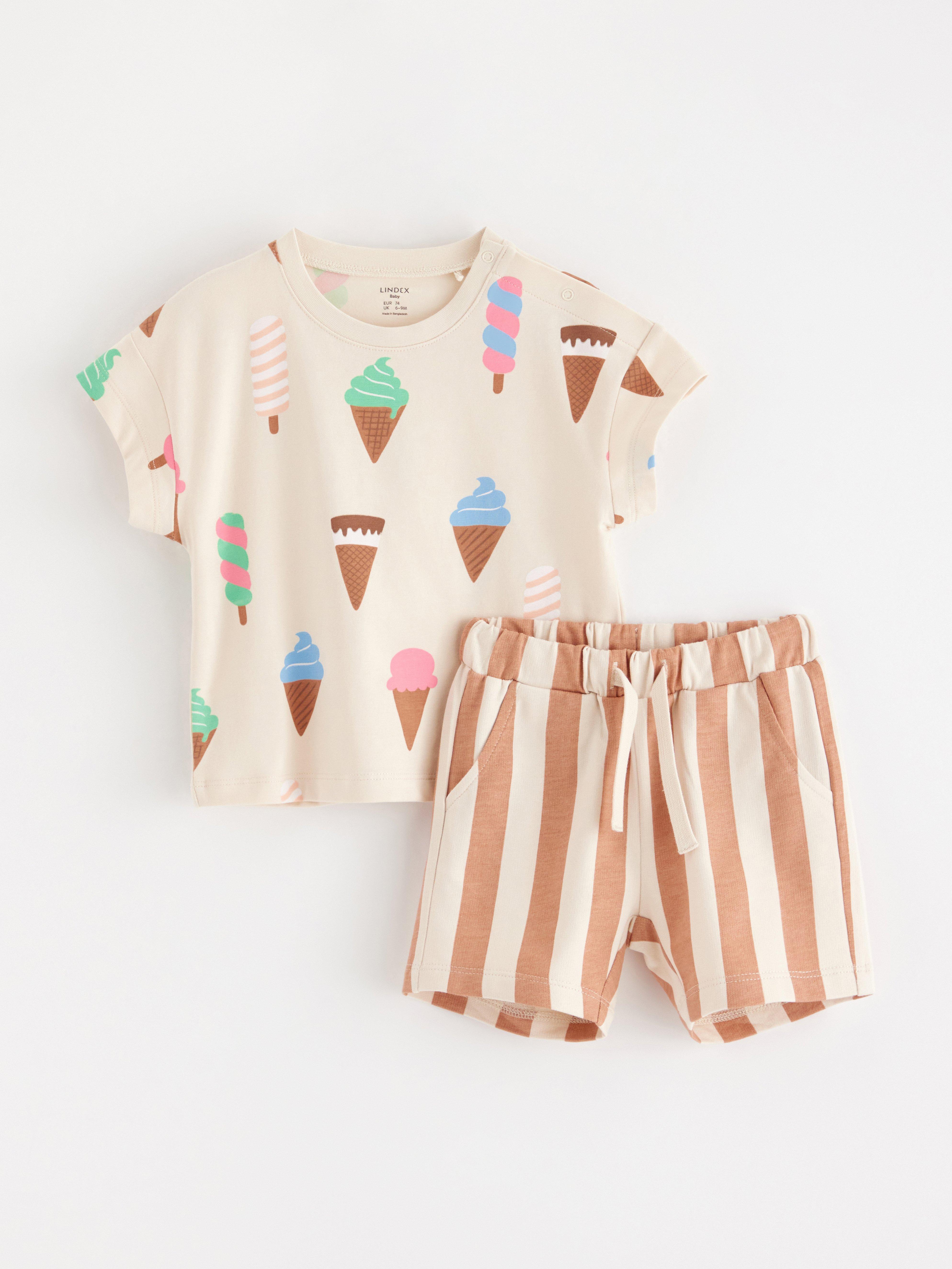 Set - t-shirt och shorts