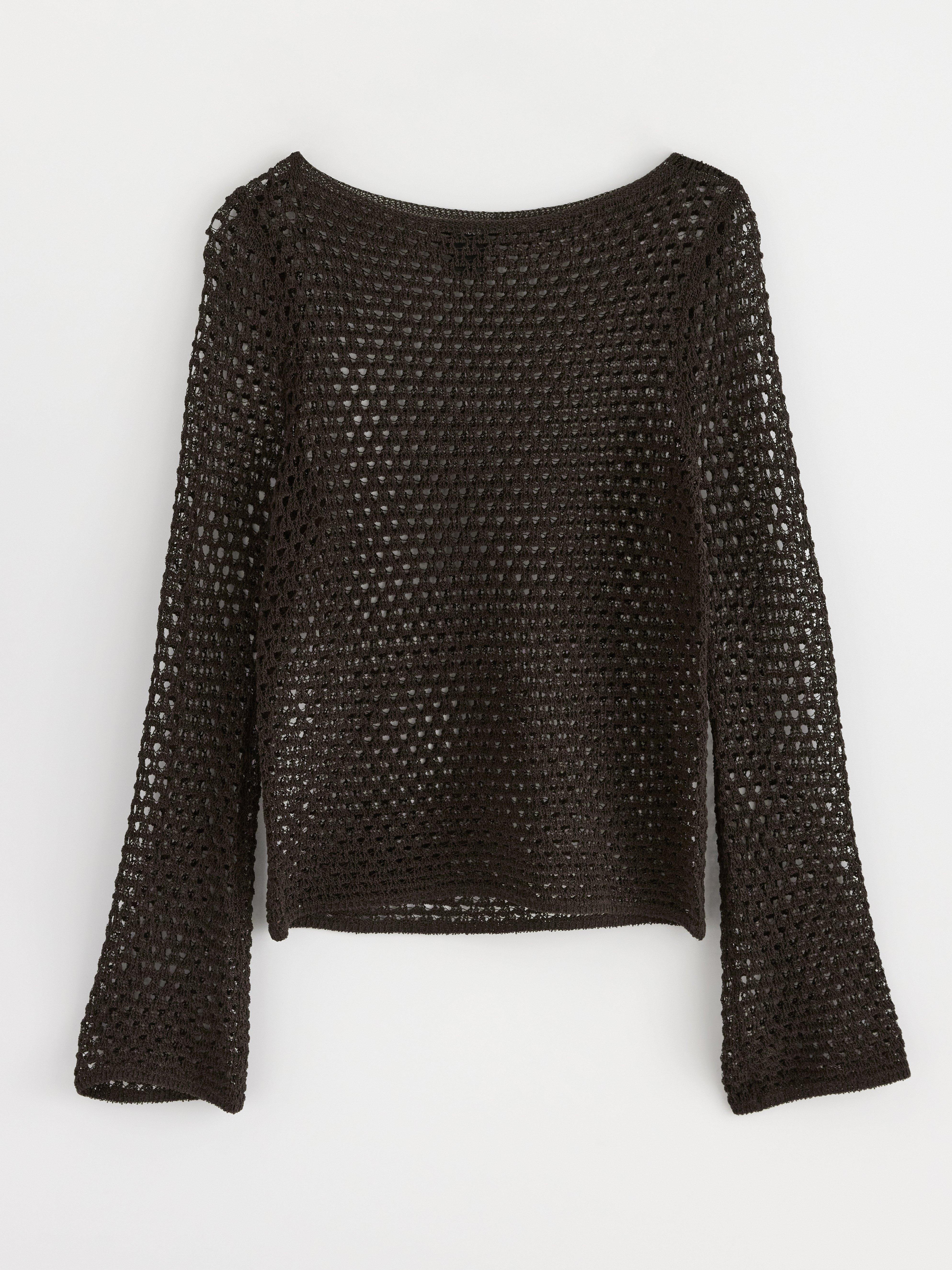 Sweater - Dame - Brun