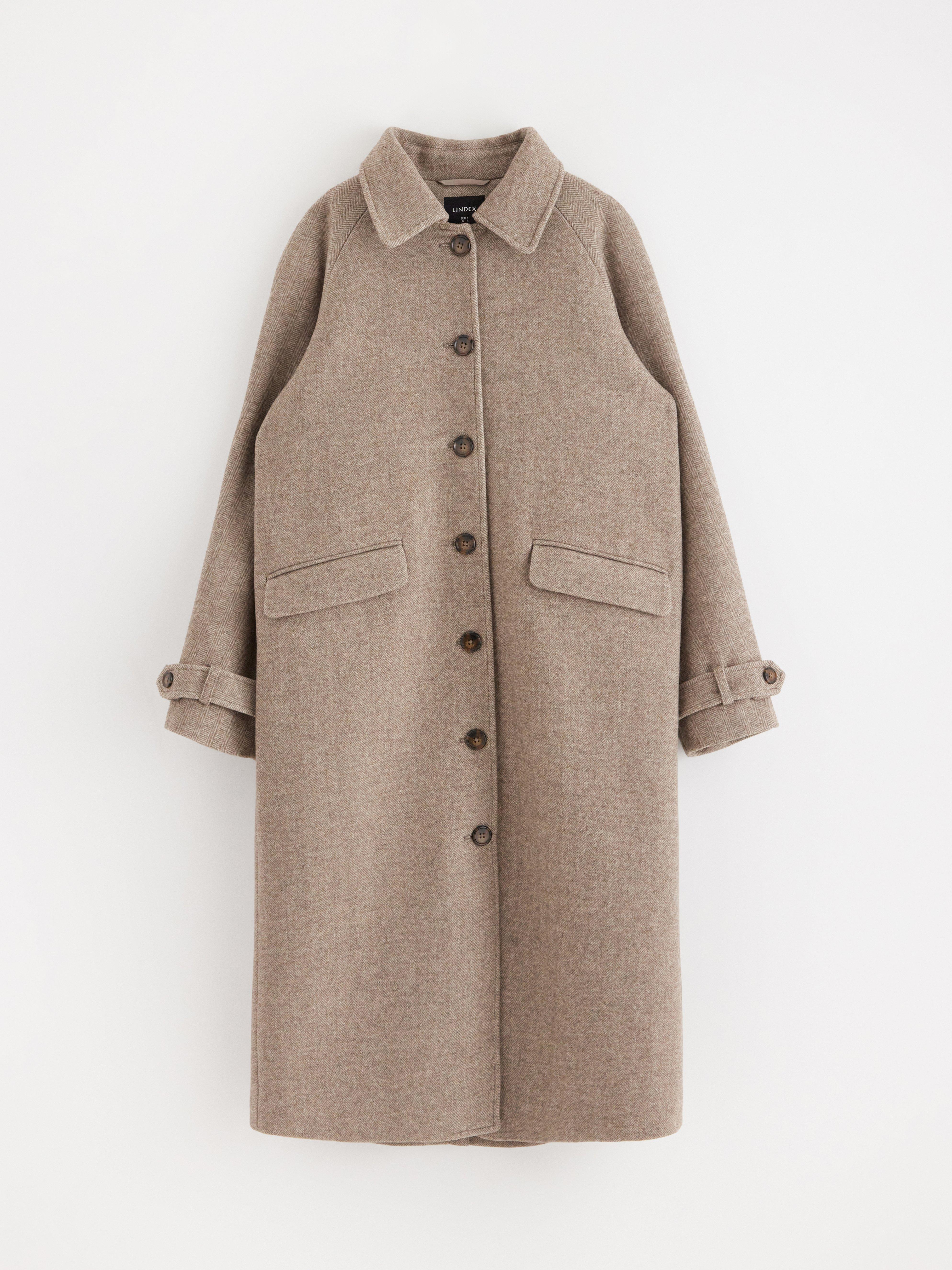 Coat in wool blend