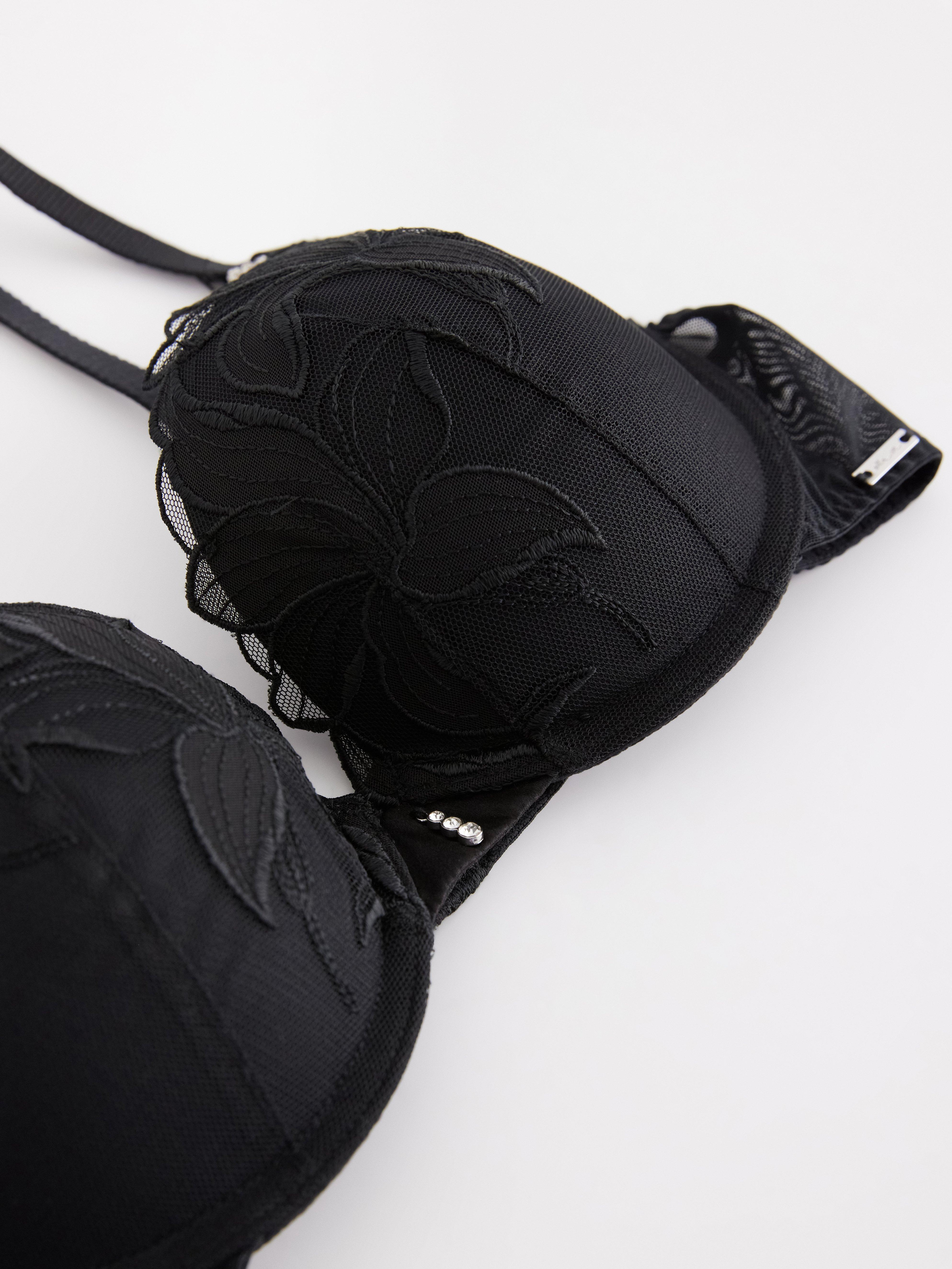 Push Up Bra - Lingerie - Black