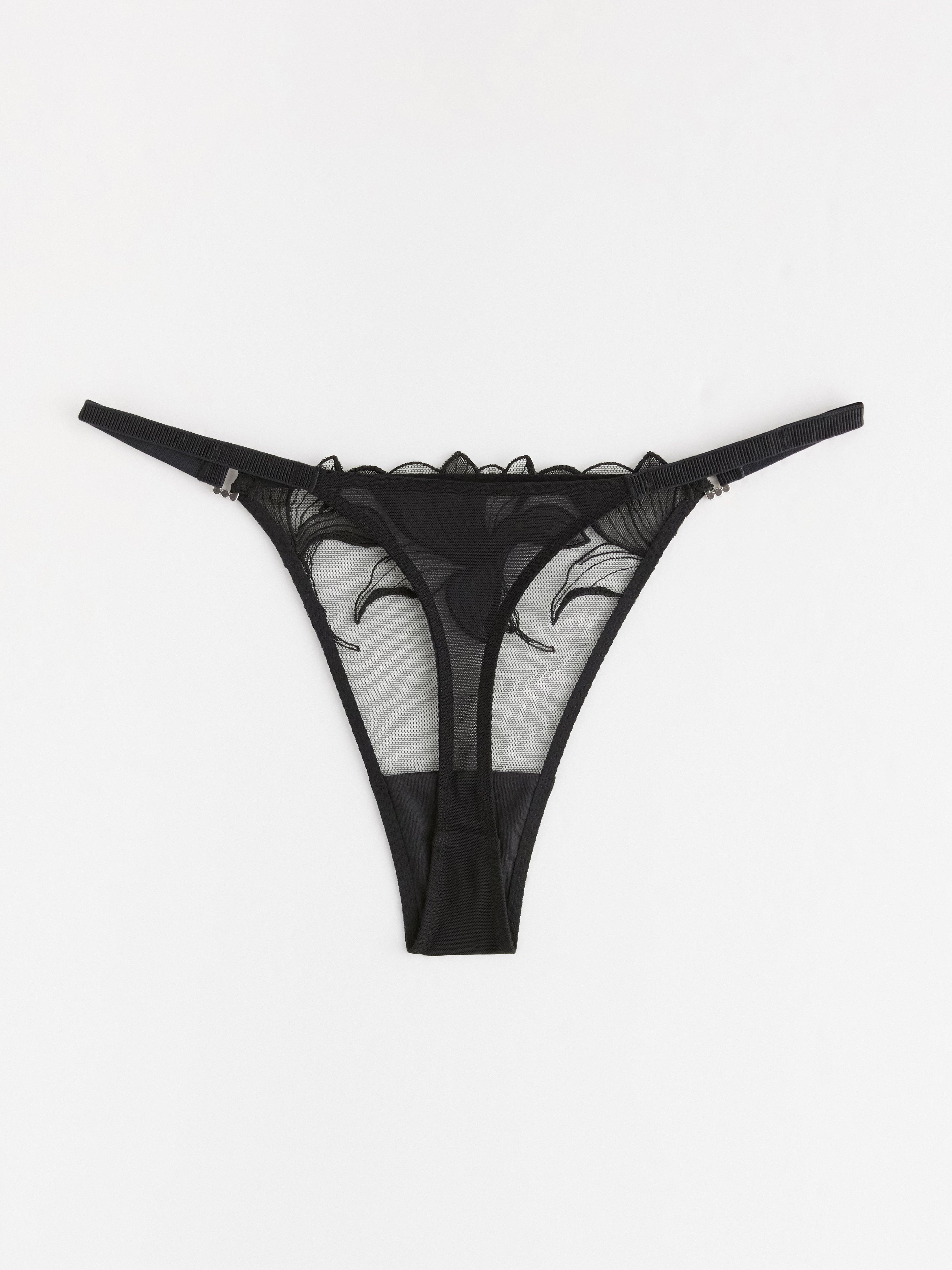 Thong Low - Lingerie - Black
