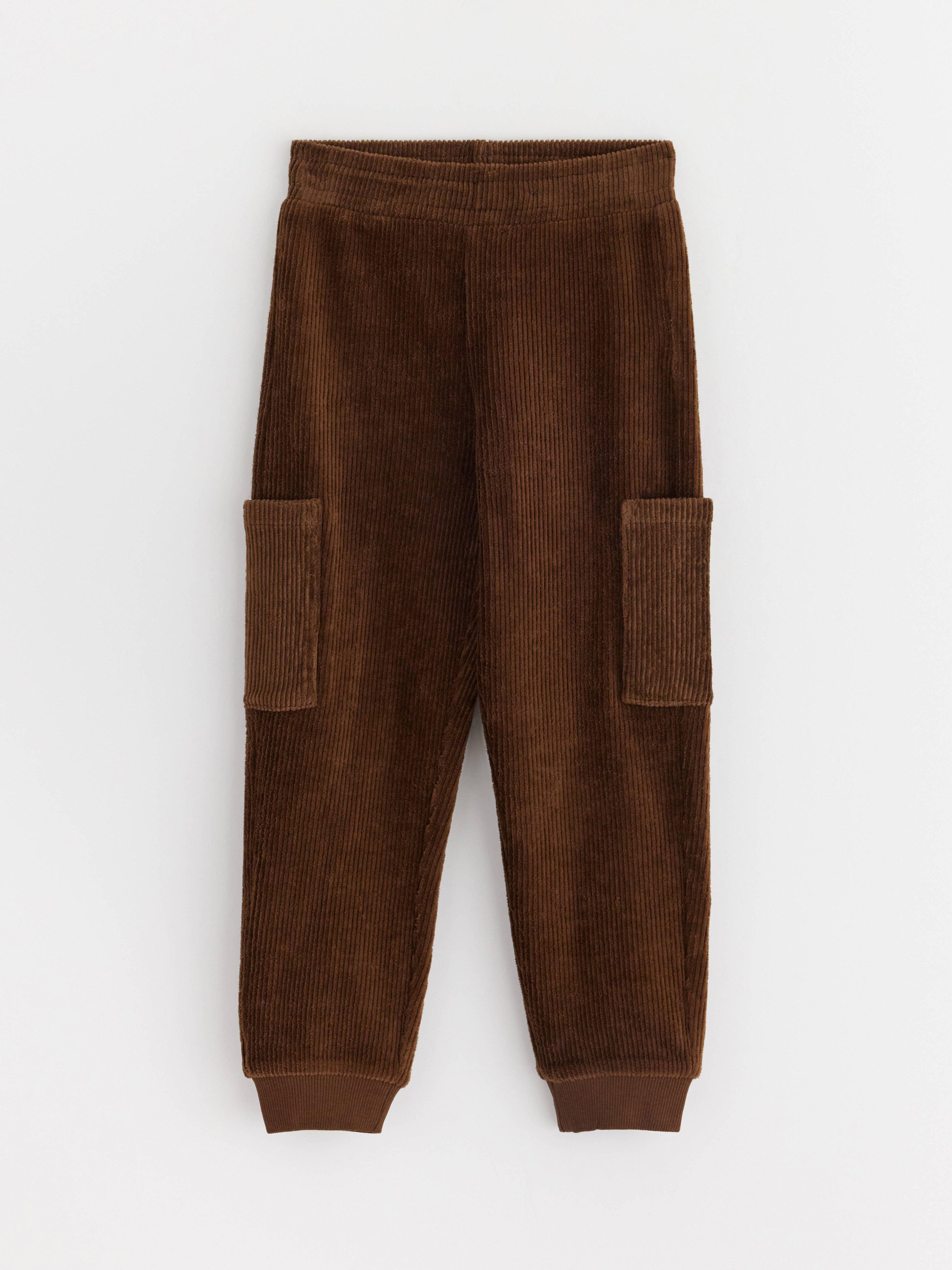 Cargo Trousers - Kids Wear - Brown