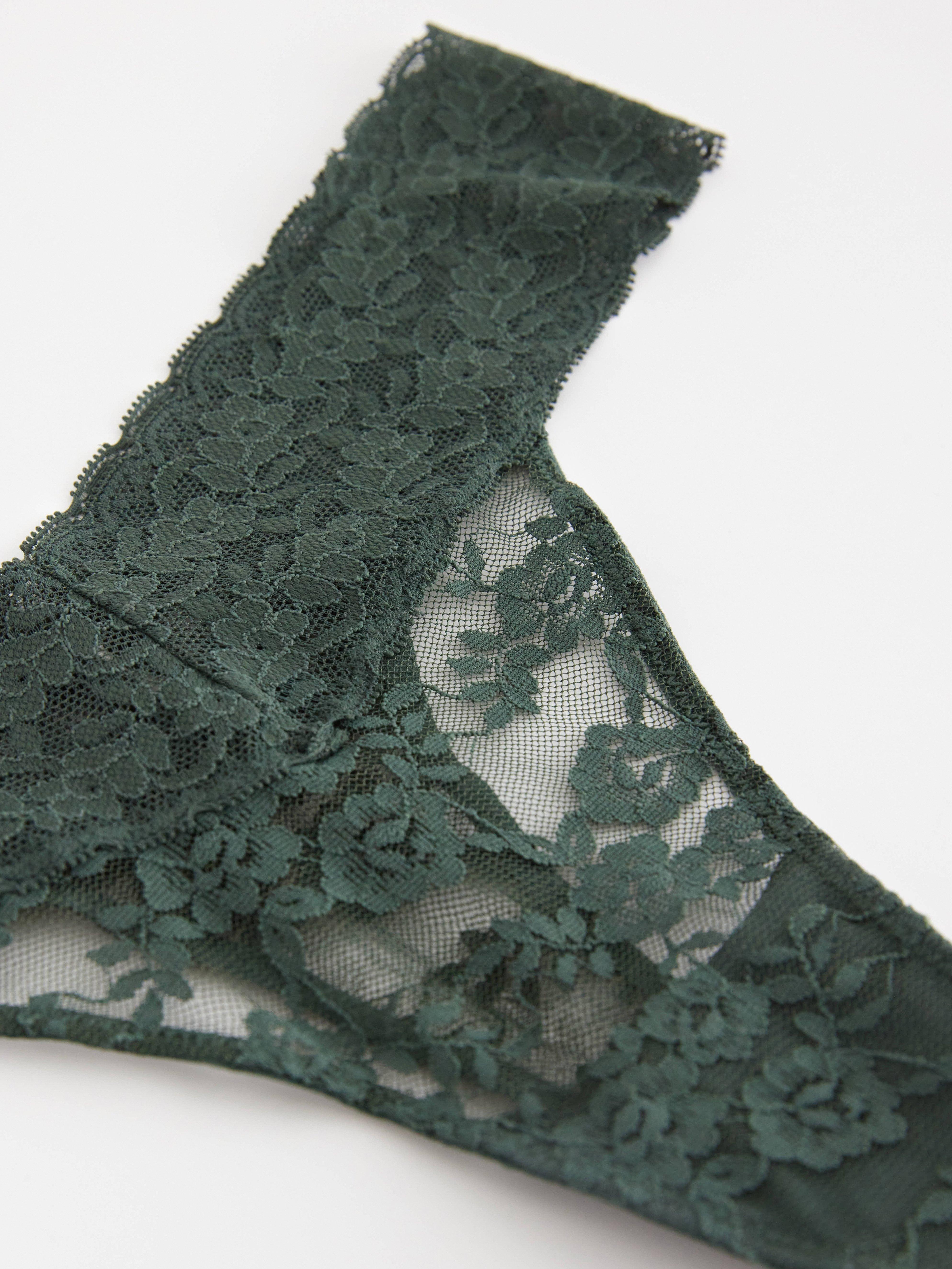 Thong Low - Lingerie - Green