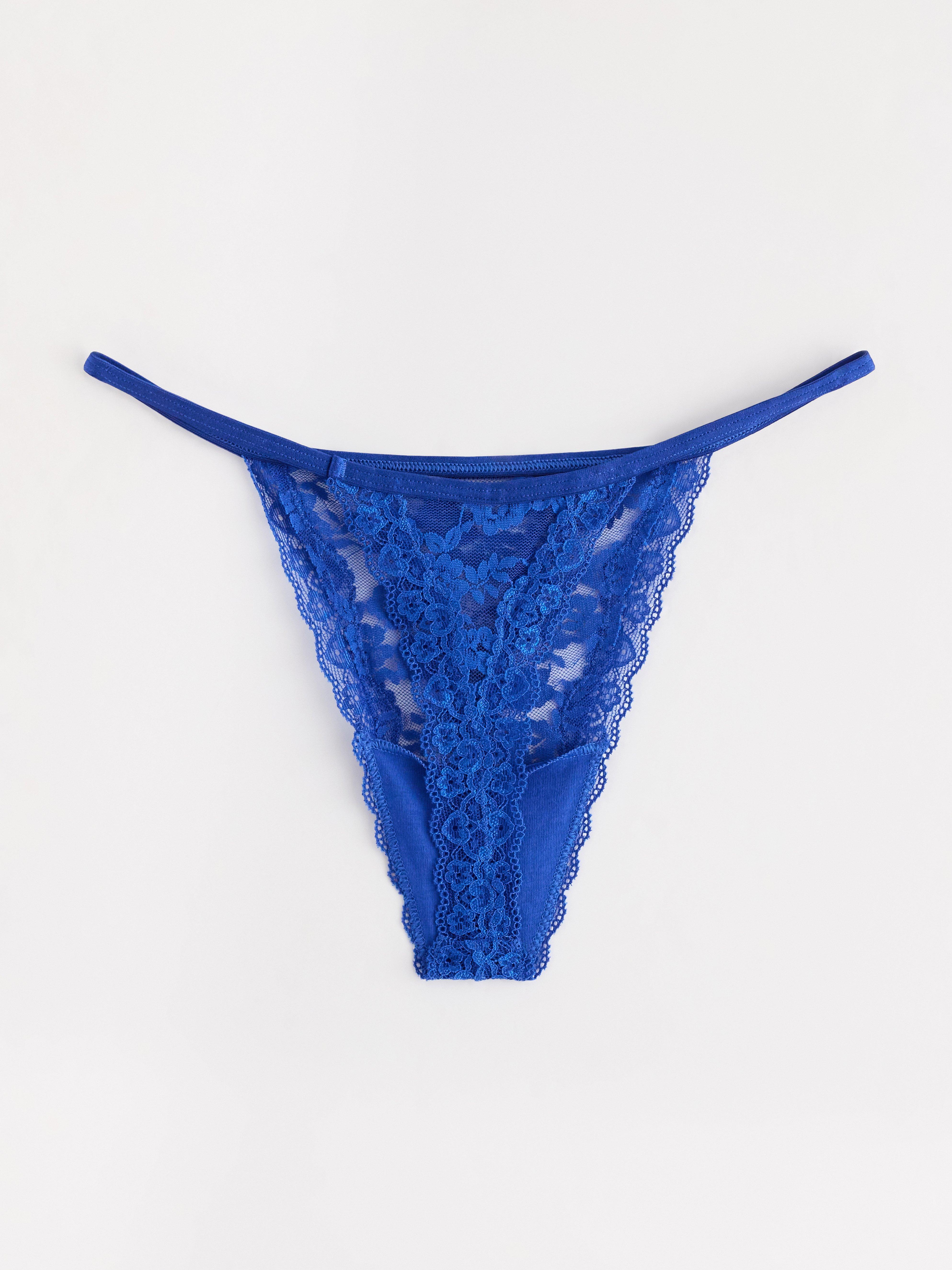Thong Low - Lingerie - Blue