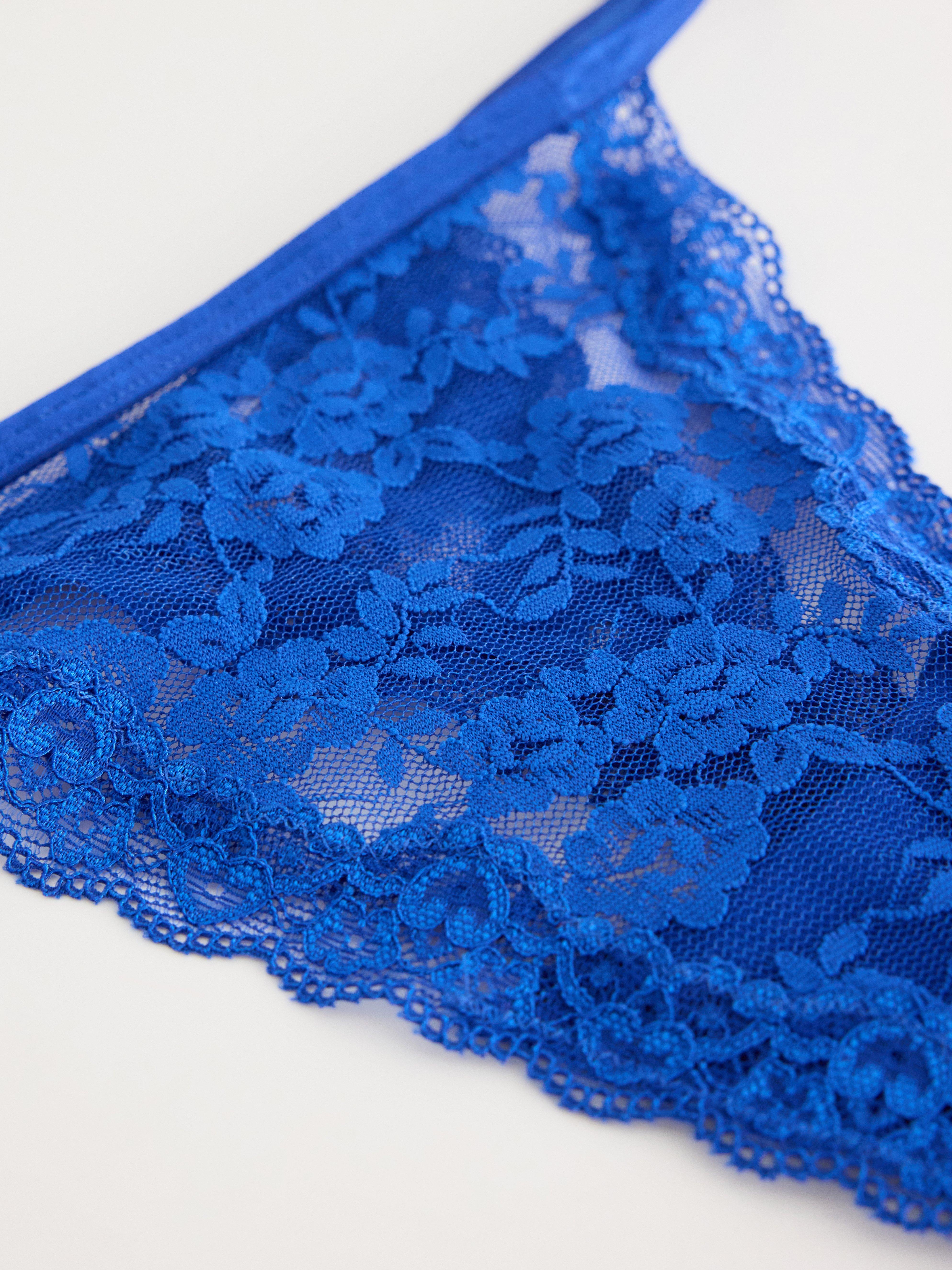 Thong Low - Lingerie - Blue