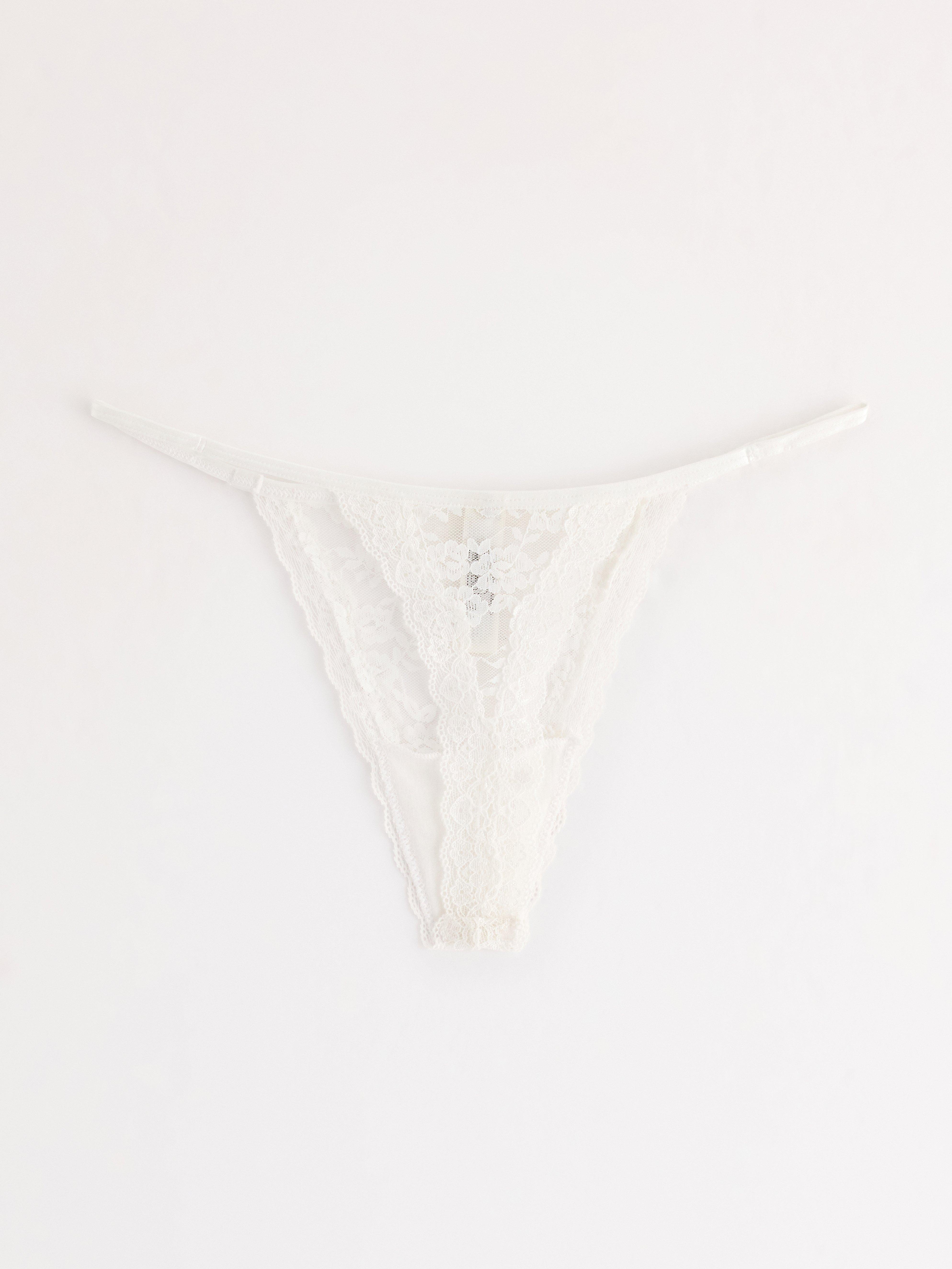 Thong Low - Lingerie - White