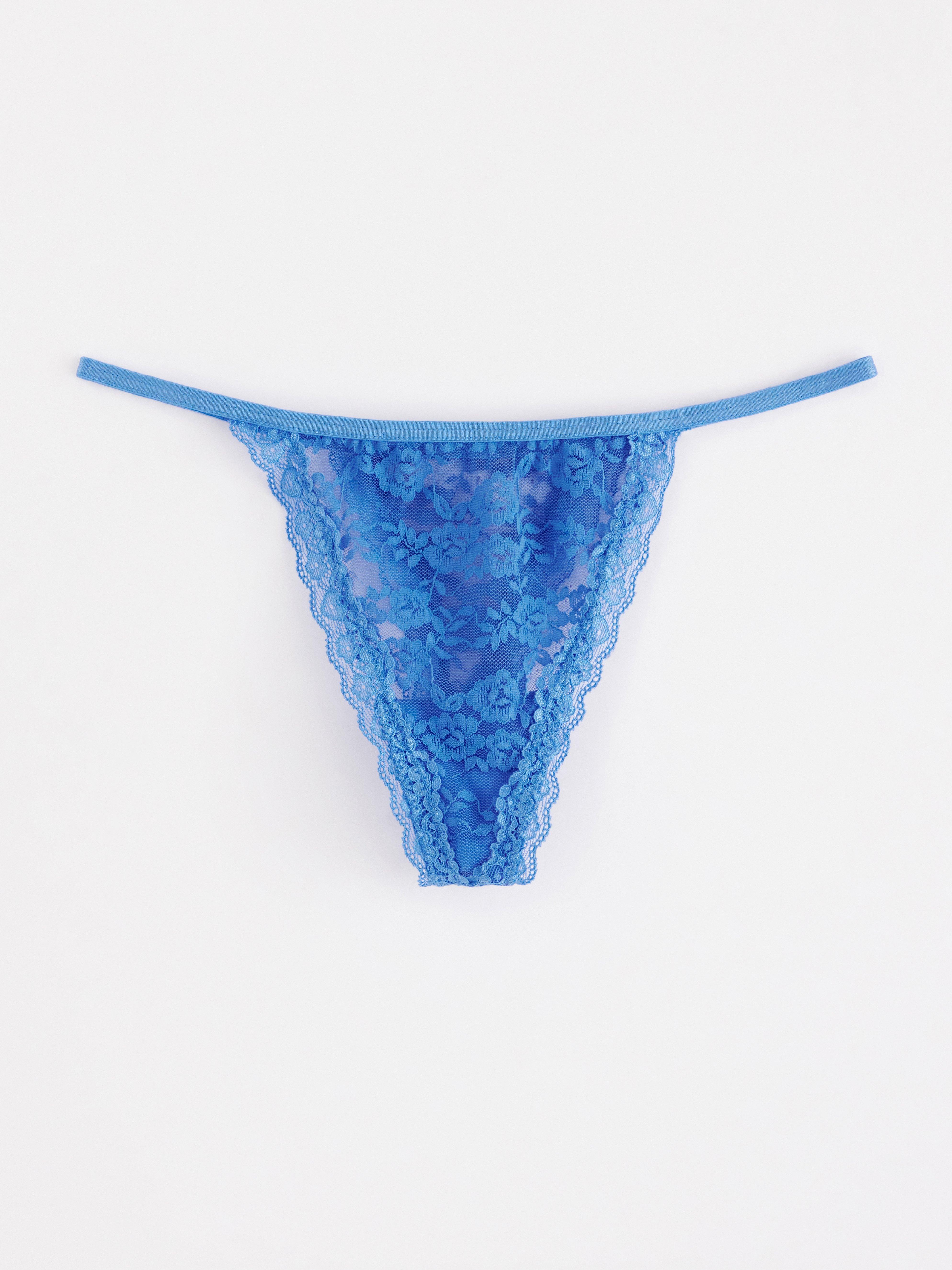 Thong Low - Lingerie - Blue