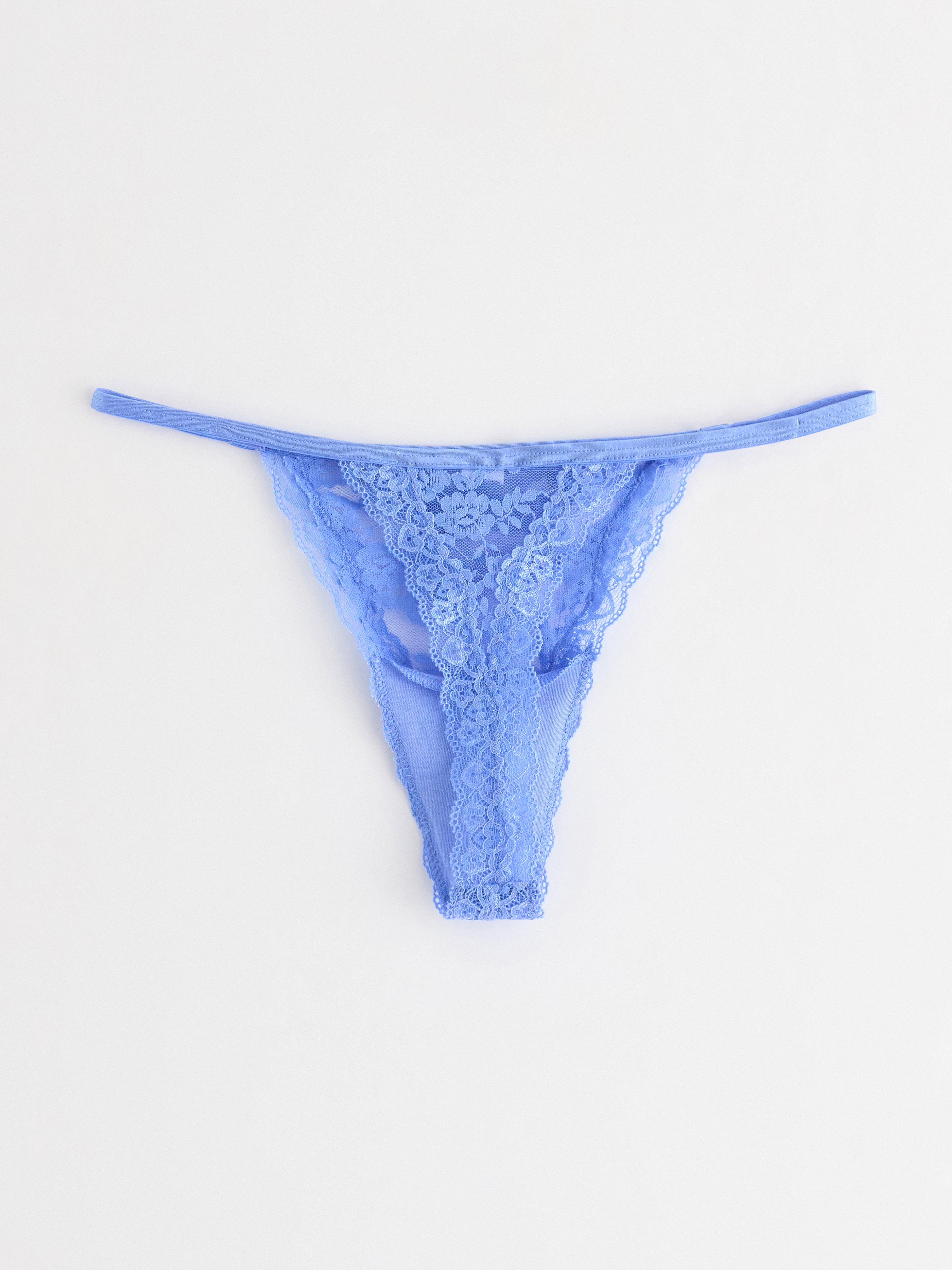 Thong Low - Lingerie - Blue