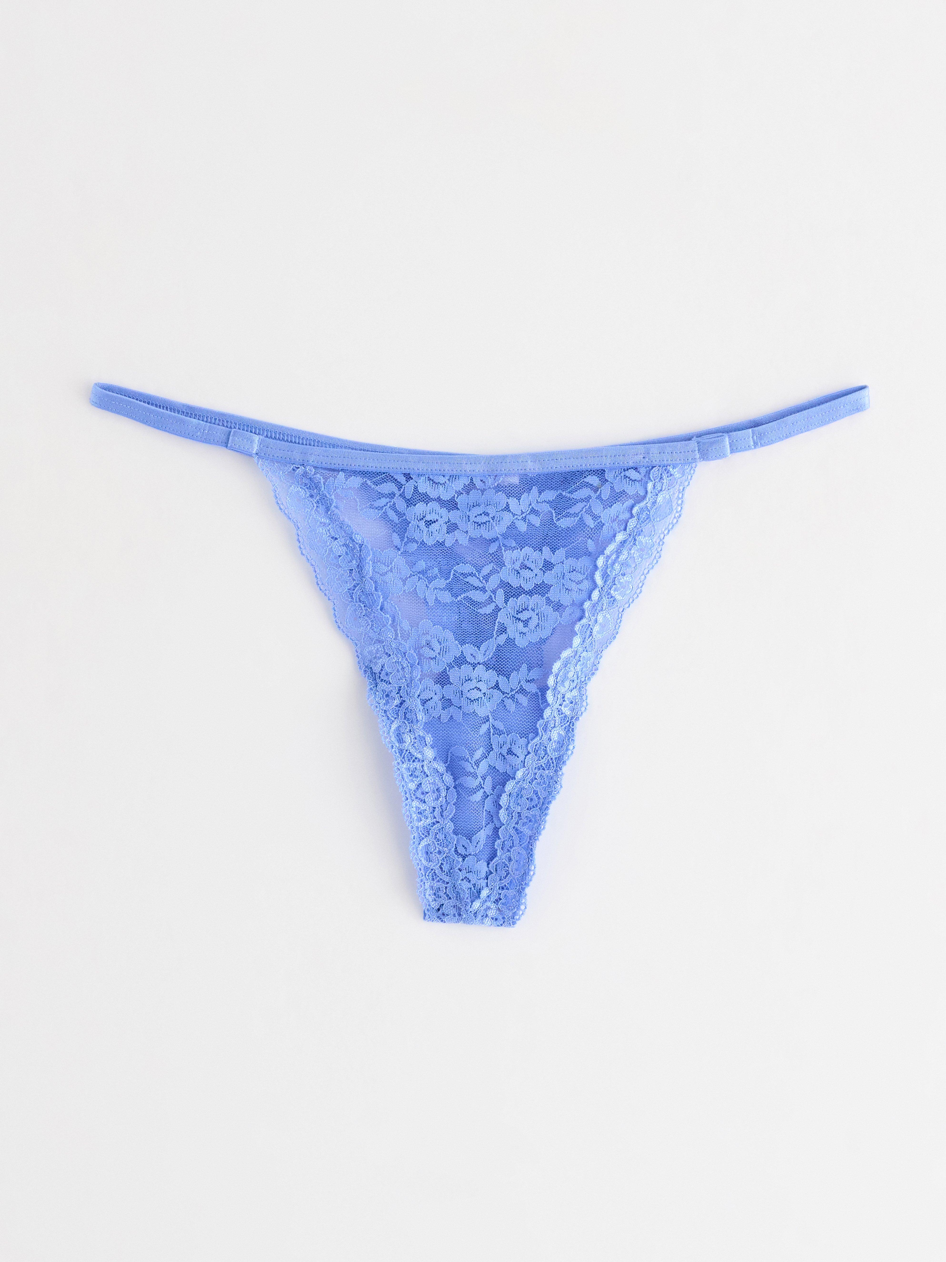 Thong Low - Lingerie - Blue
