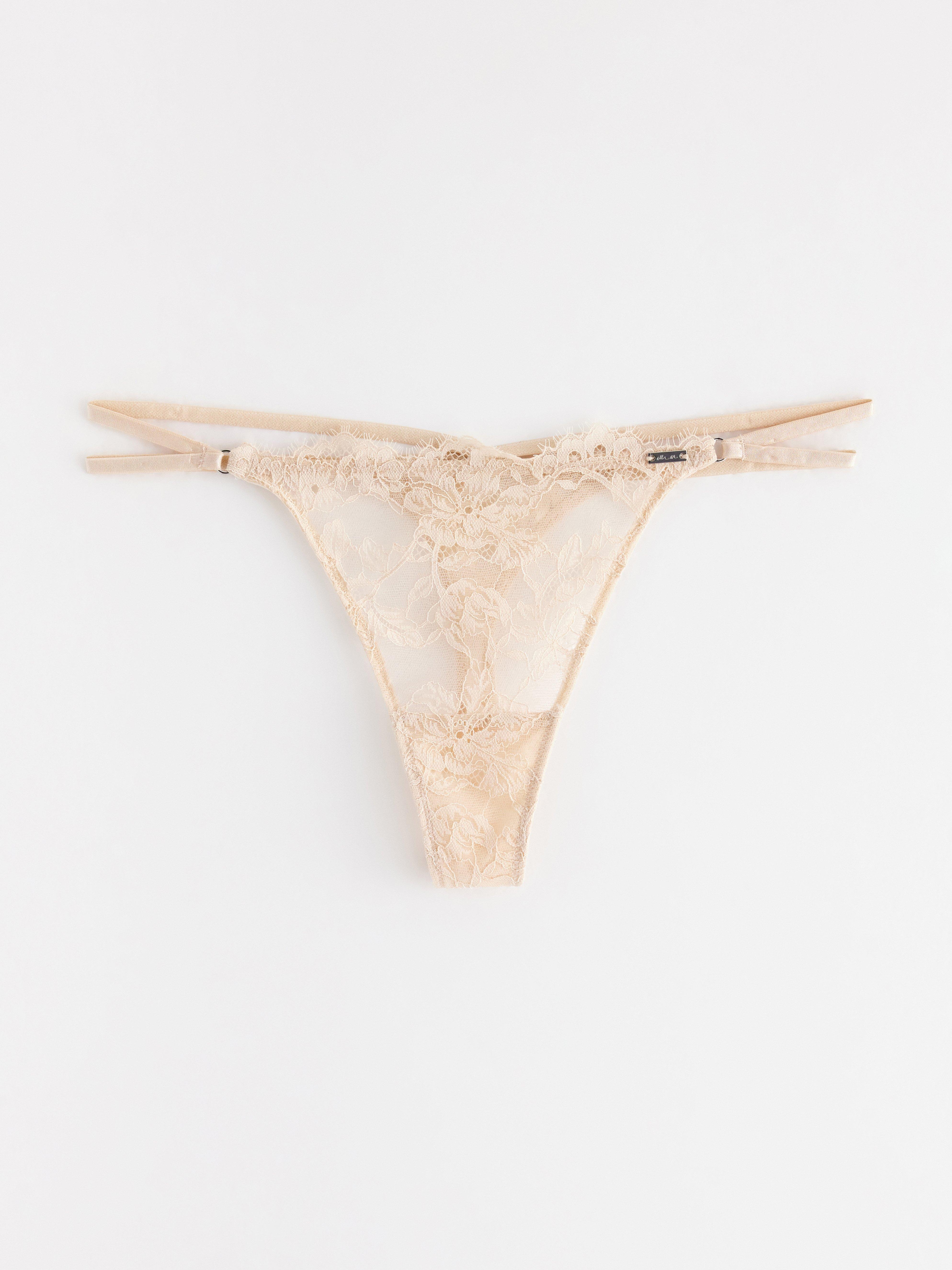 Thong Low - Lingerie - Beige