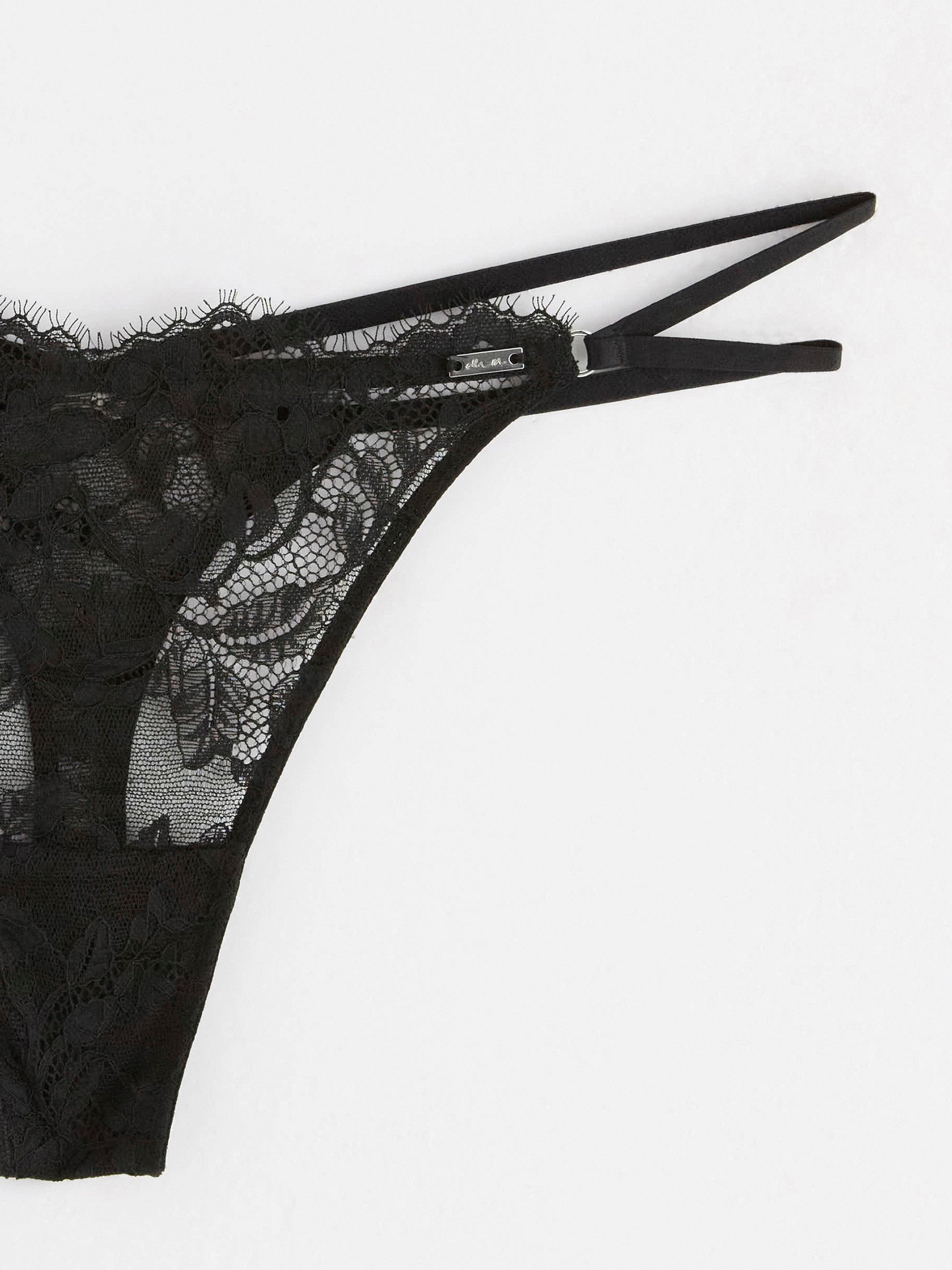 Thong Low - Lingerie - Black