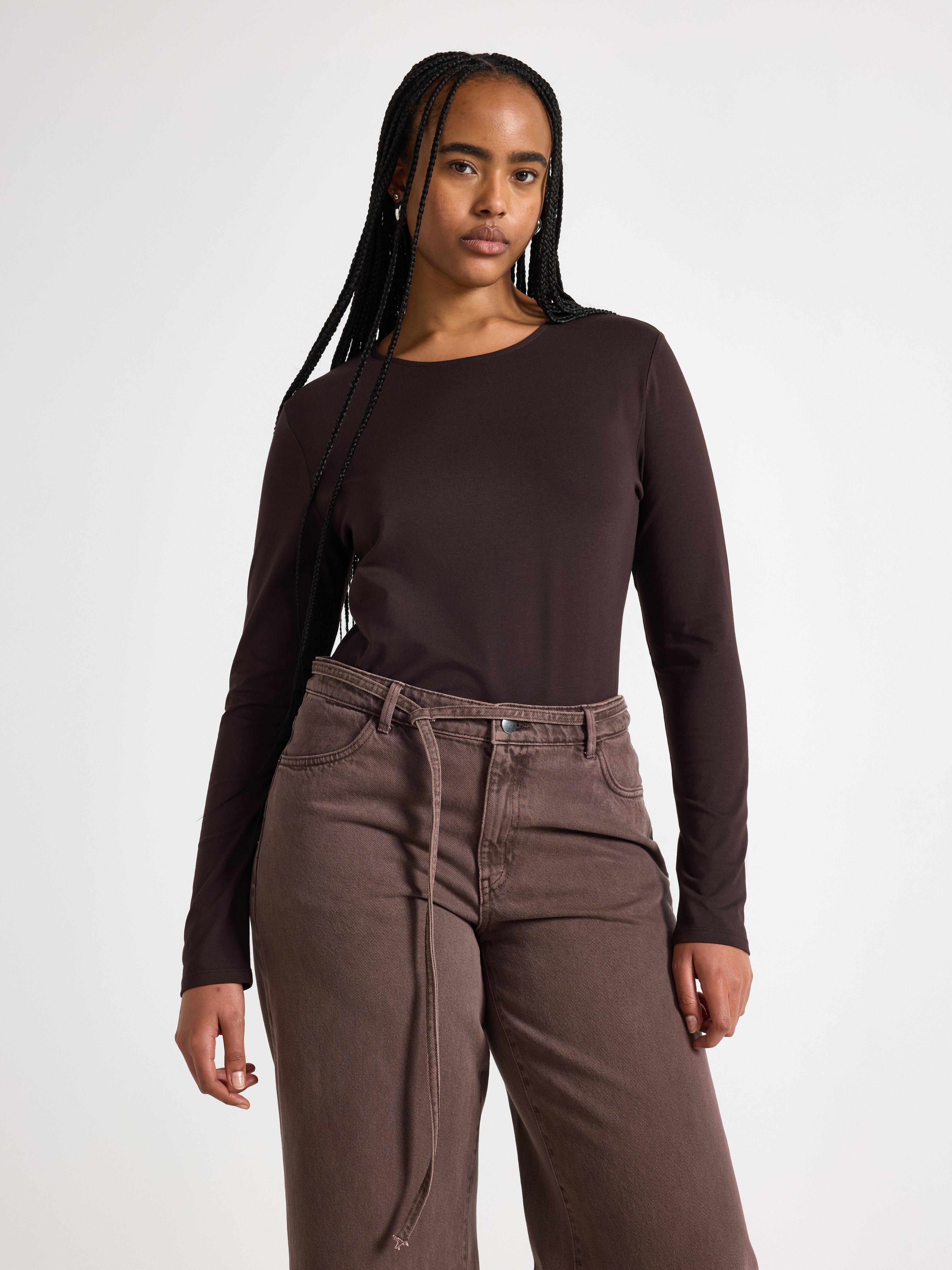 Top - Womens Wear - Brown