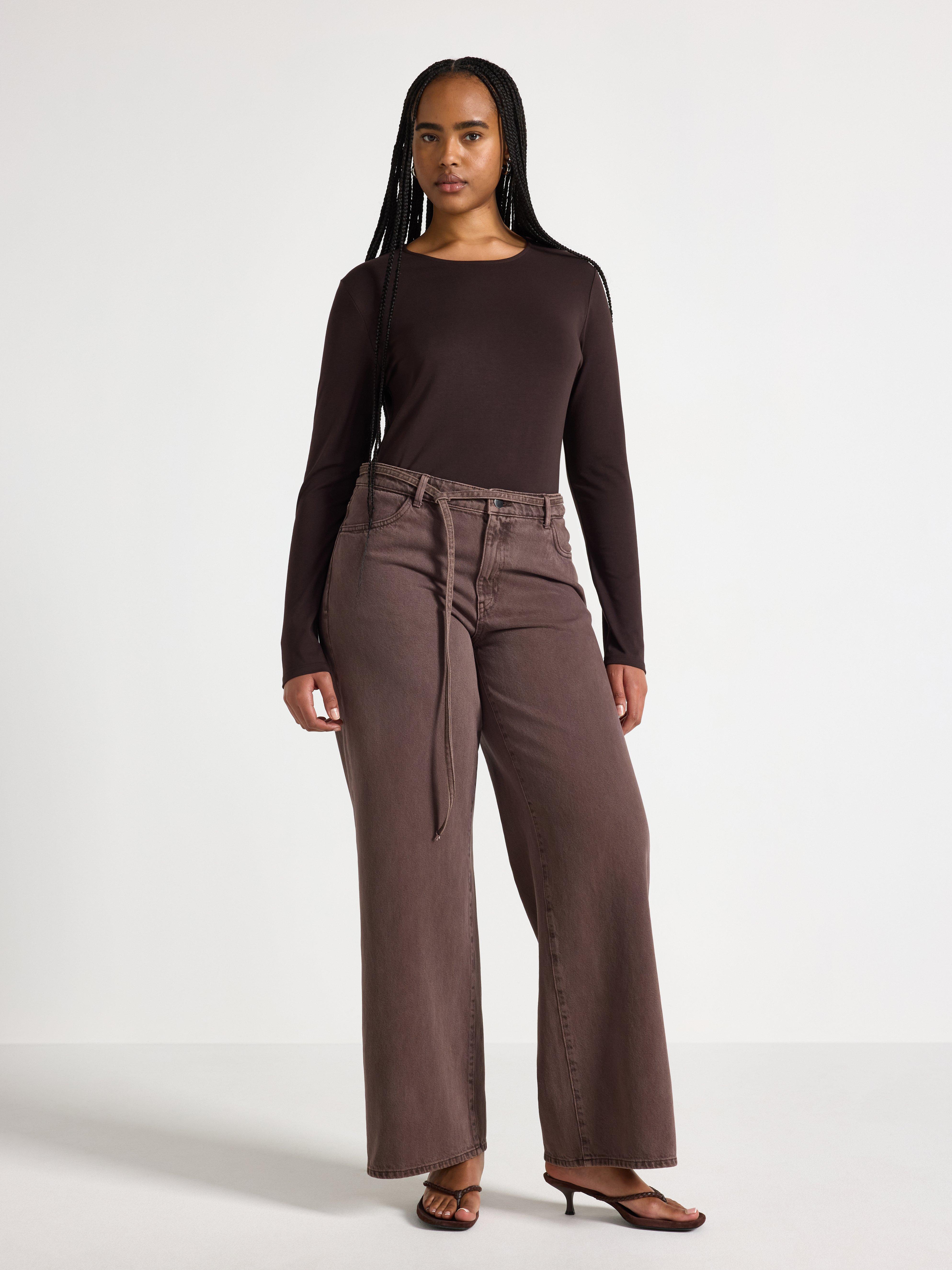 Top - Dame - Brun