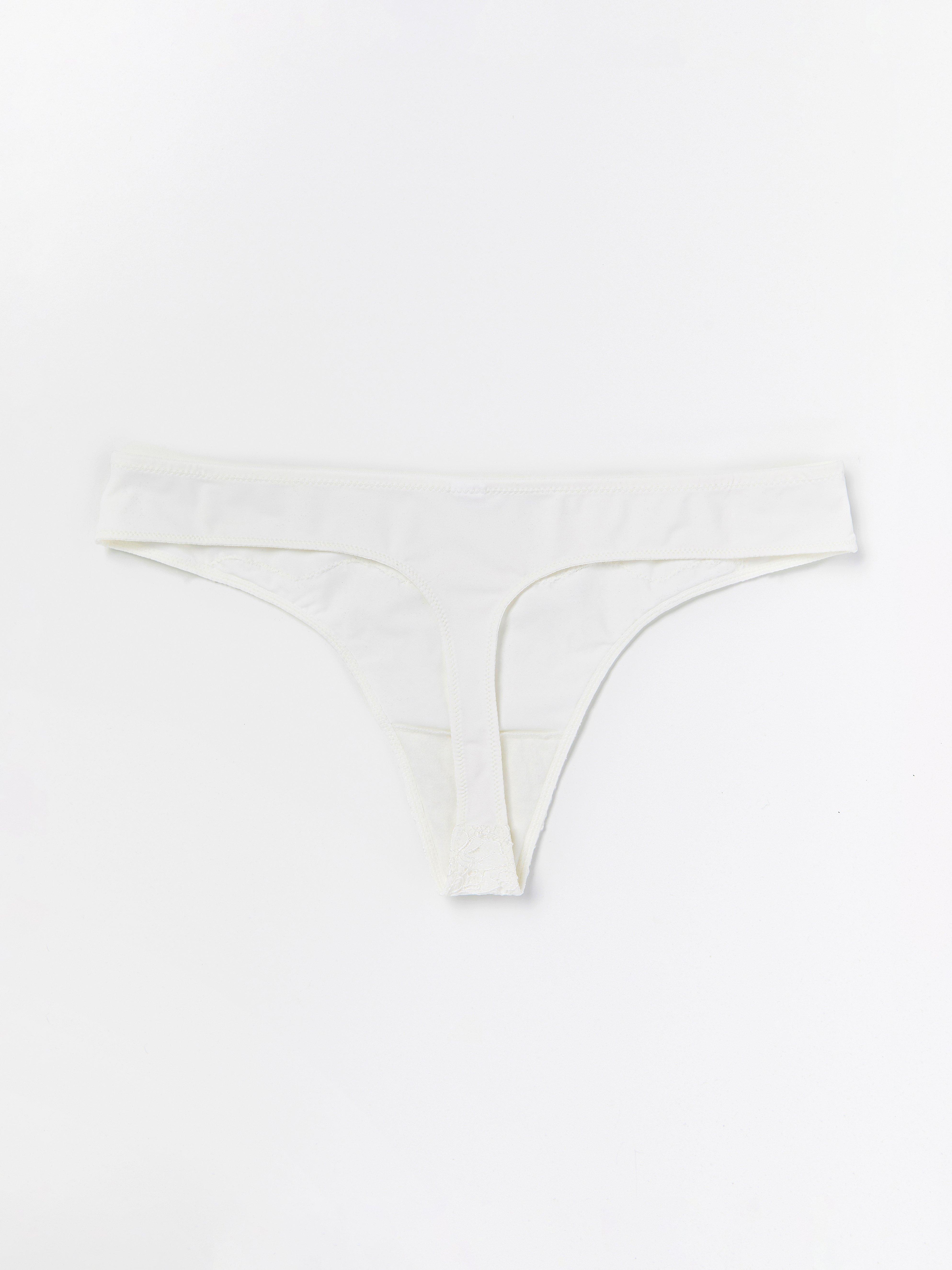 Thong Low - Lingerie - White