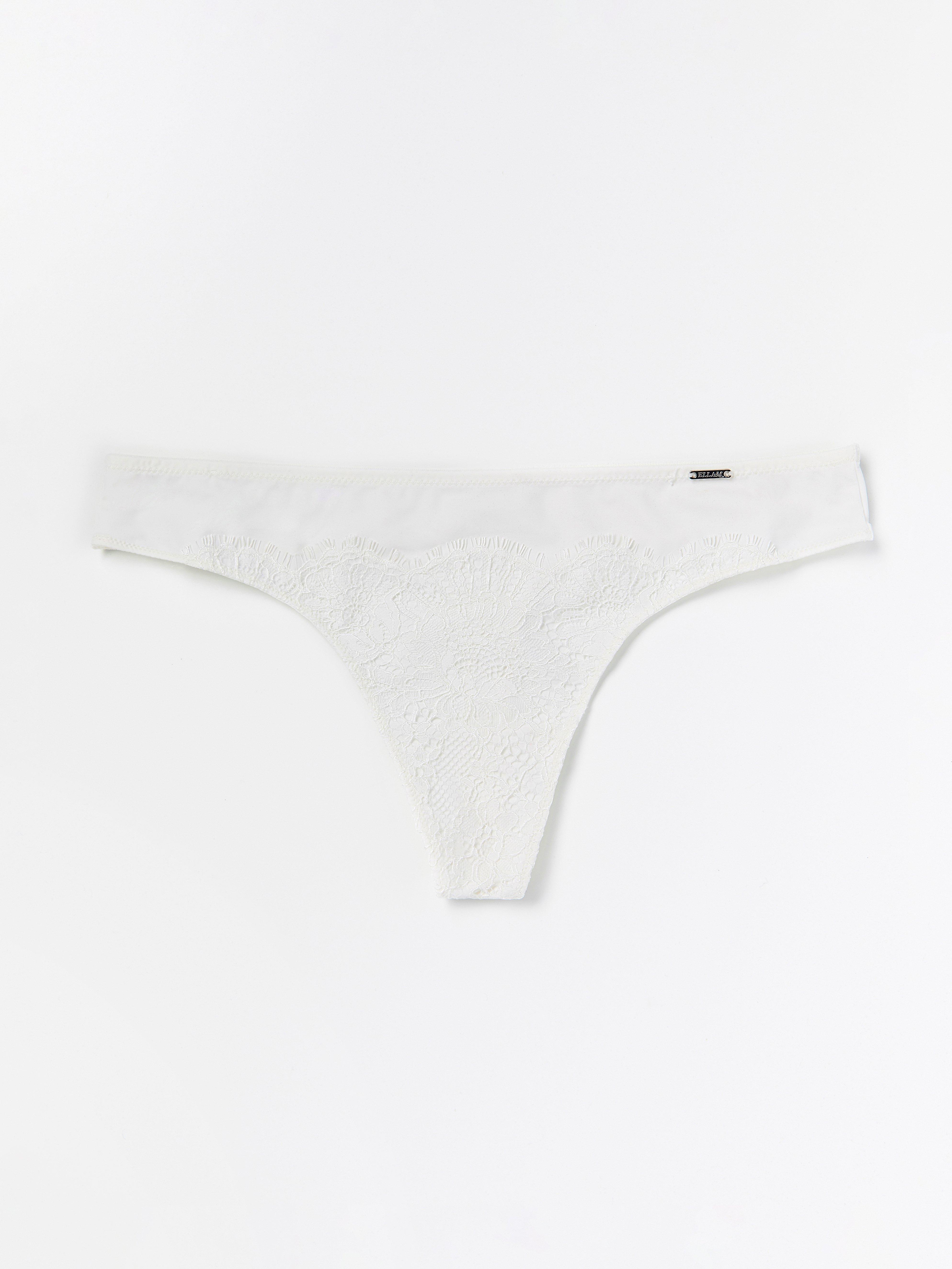 Thong Low - Lingerie - White