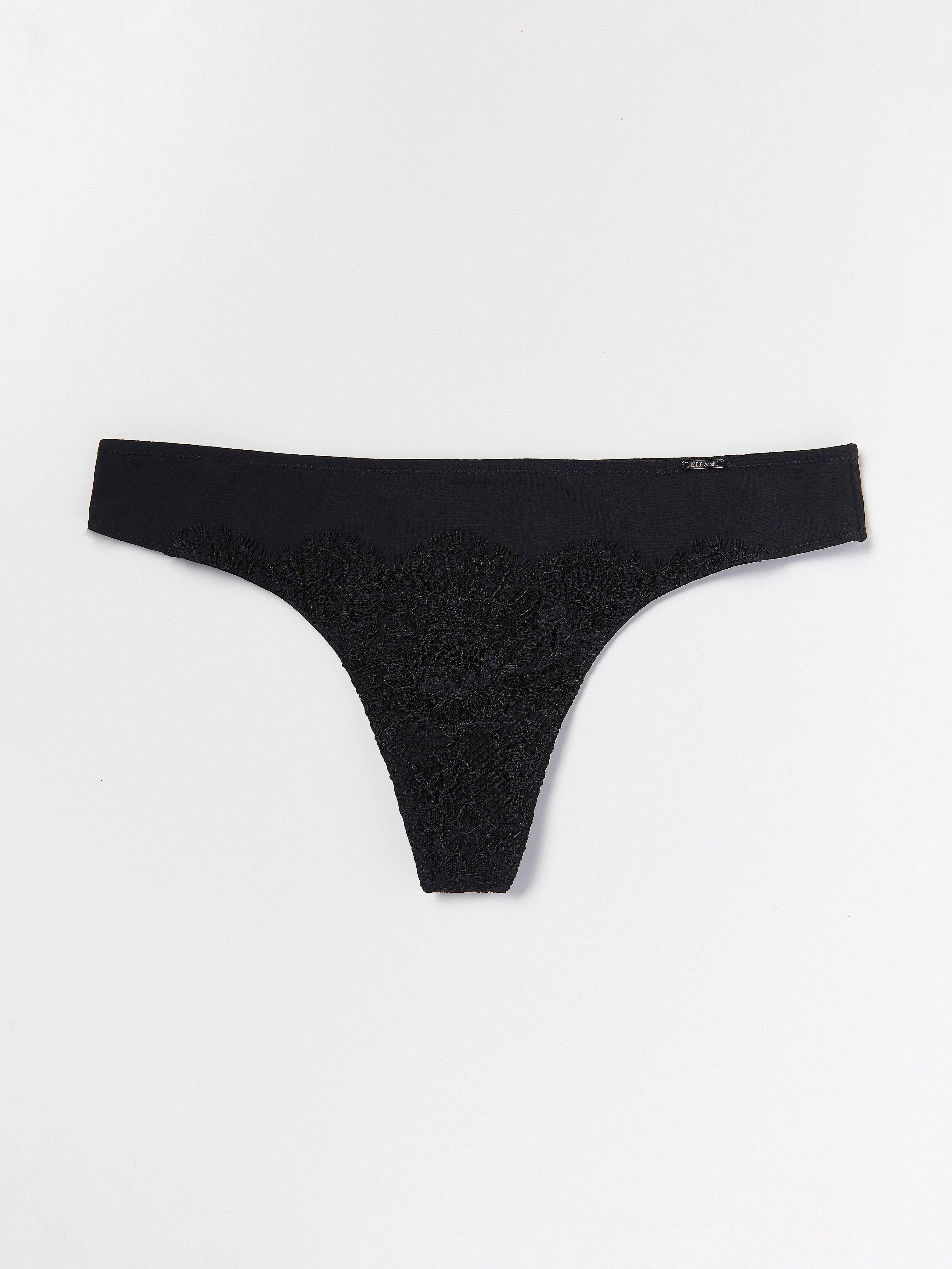 Thong Low - Lingerie - Black