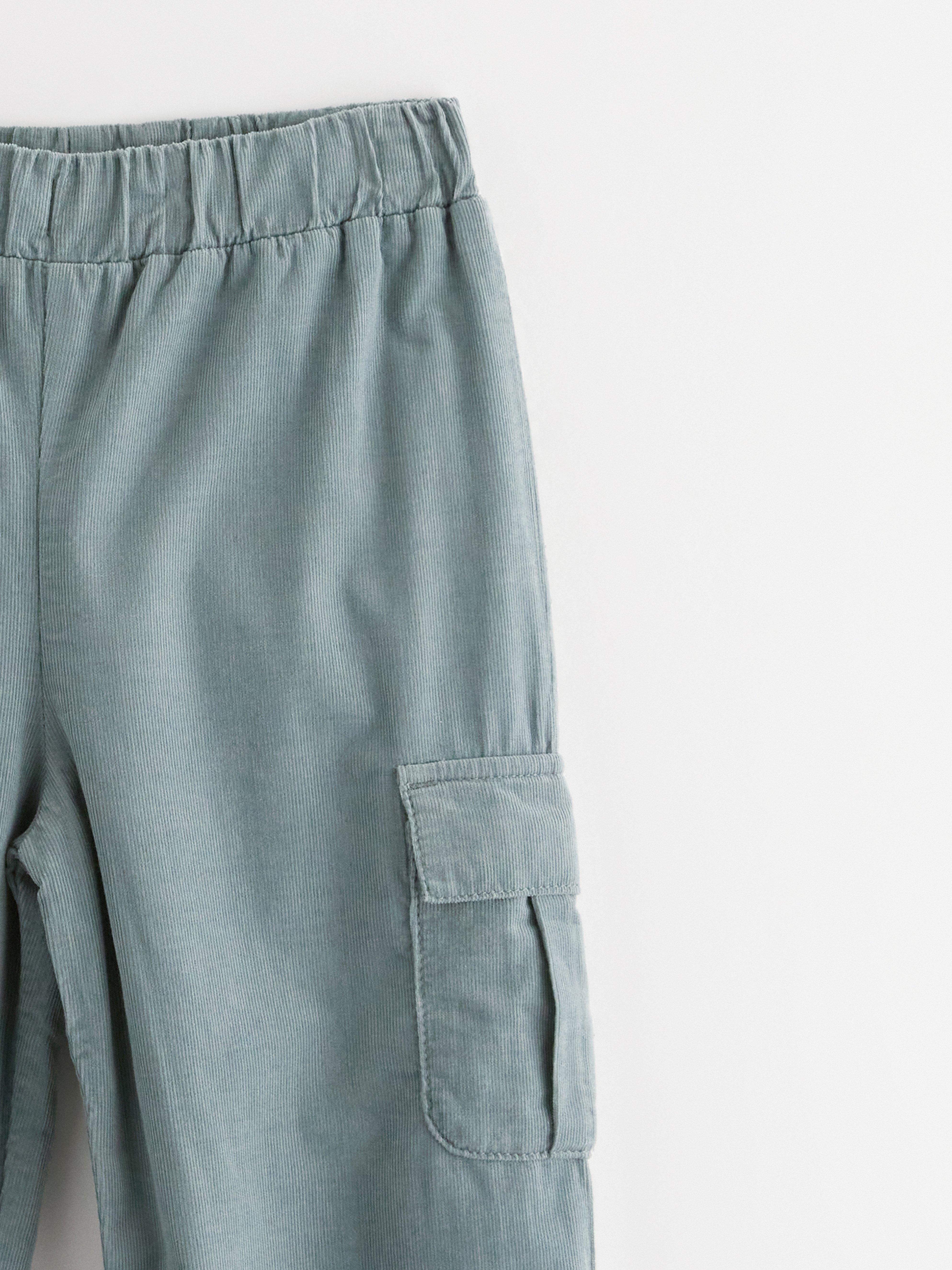 Cargo Trousers - Kids Wear - Aqua