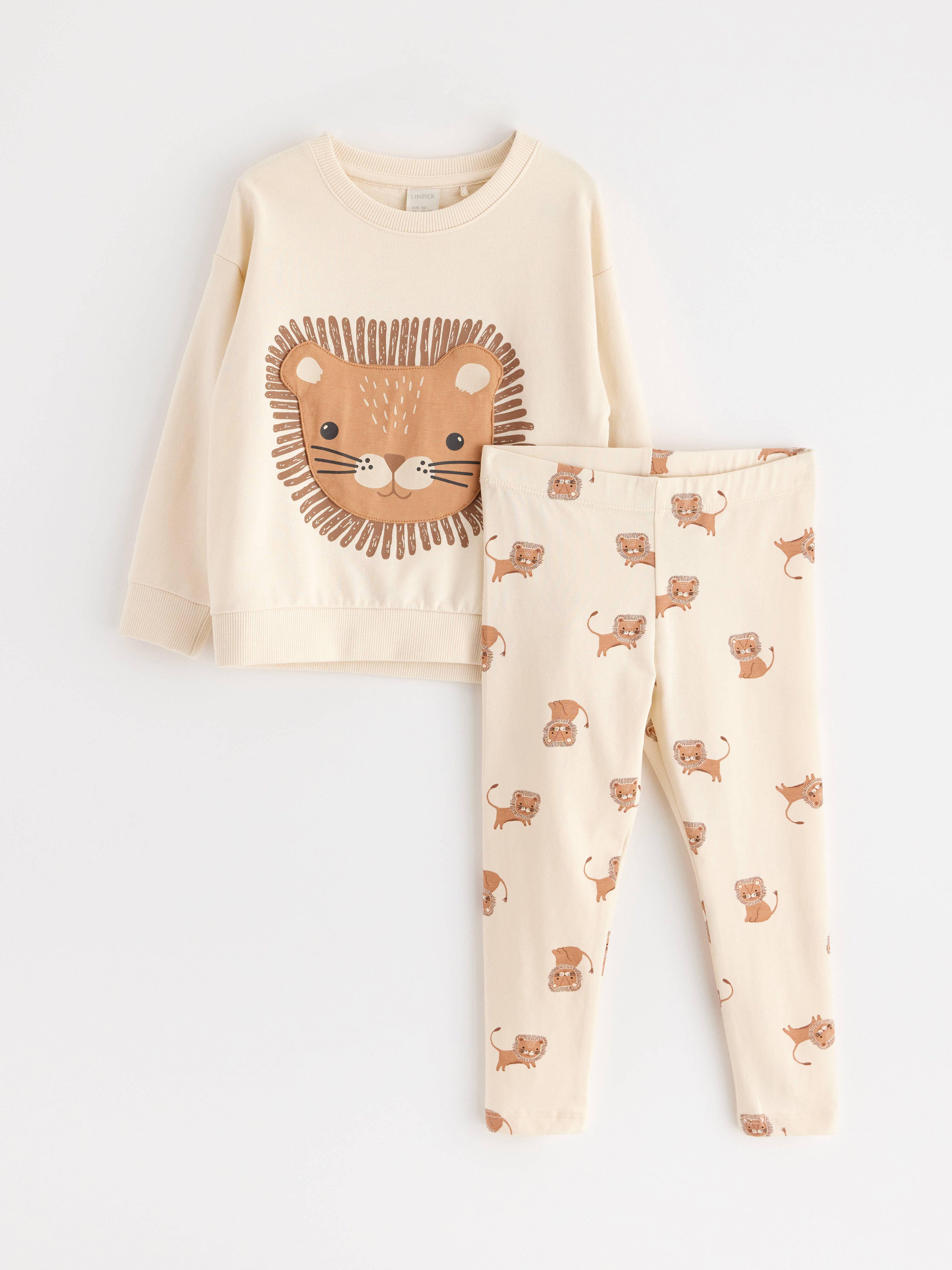 Set - sweatshirt och leggings