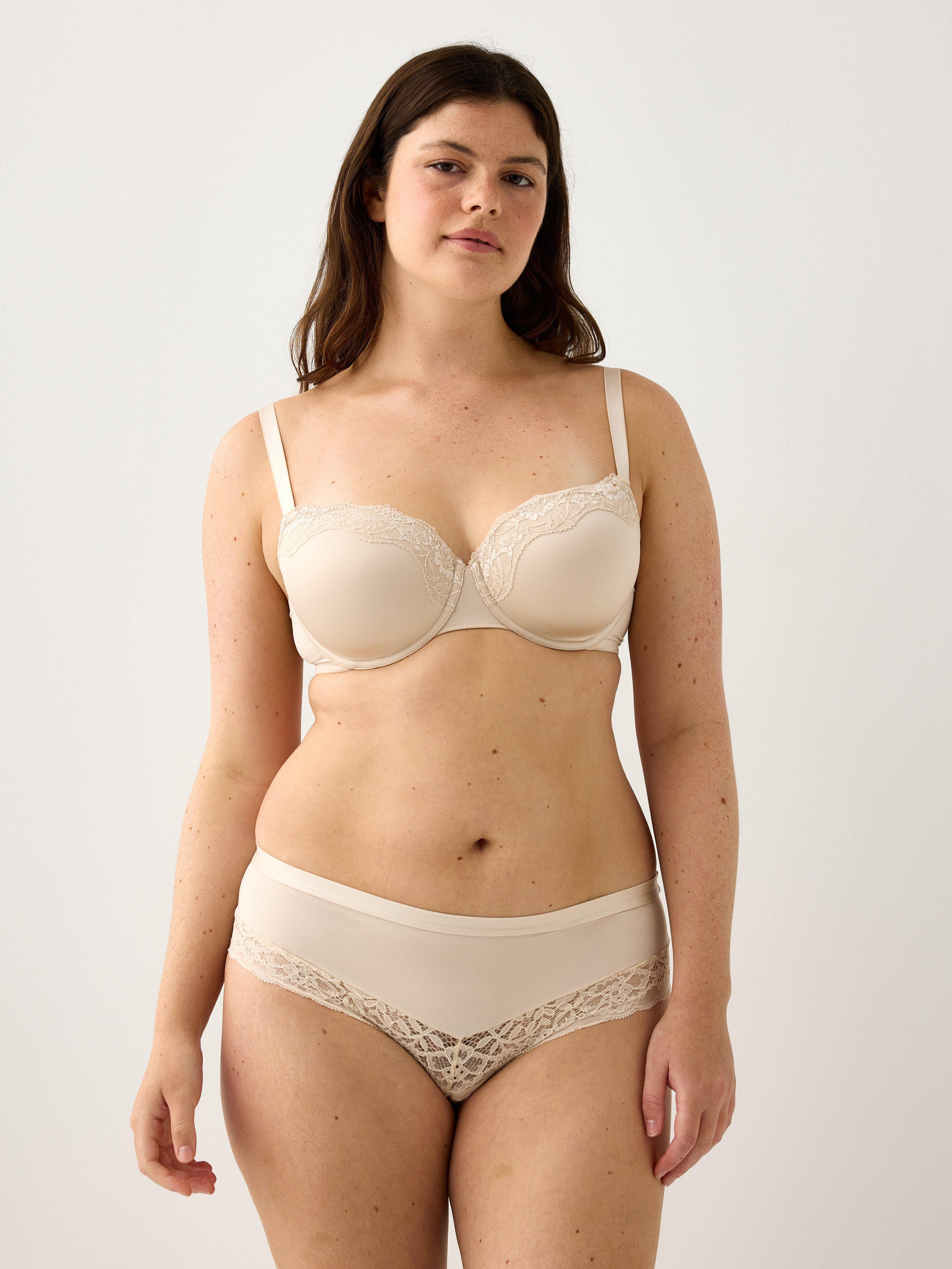 Akleja balconette-bh - Underkläder - Beige